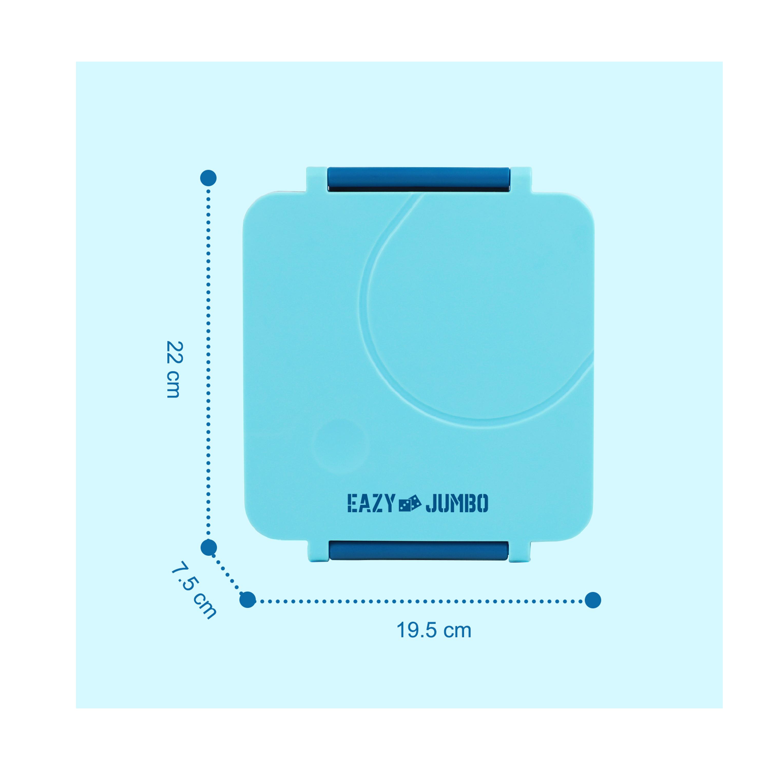 Eazy Kids 3/4 Compartments Jumbo Lunch Box with Bowl, Spoon & Fork-school-lunchessentials-lunchboxes-image-6