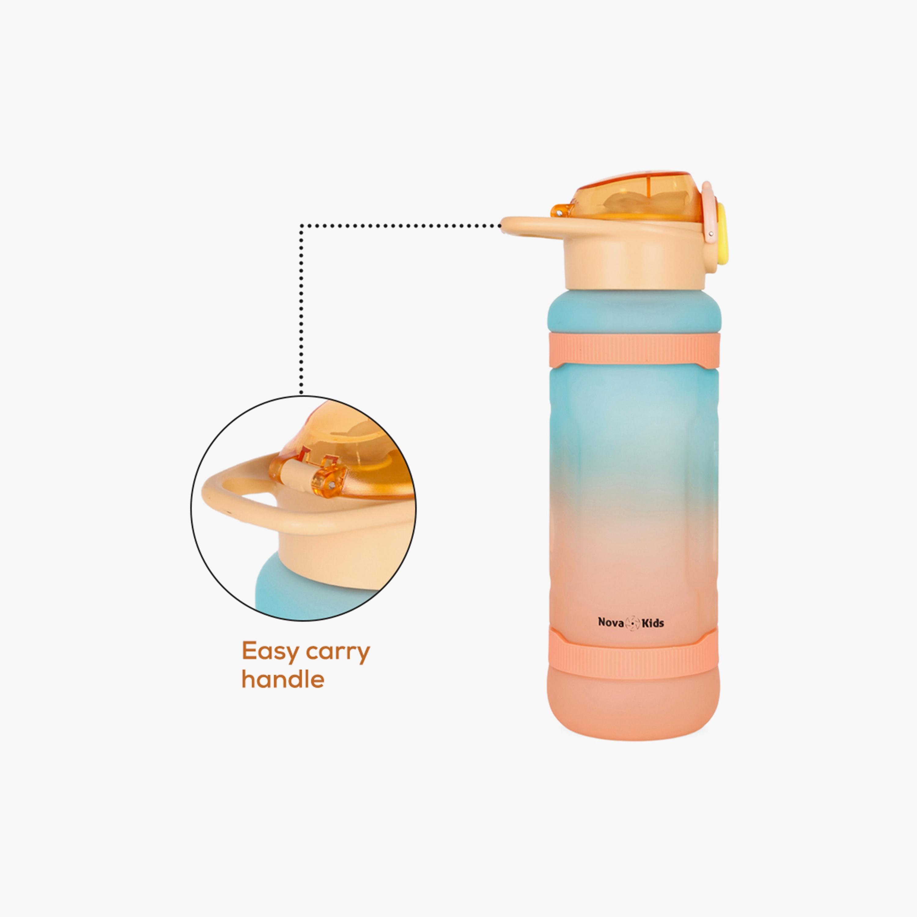 Nova Kids BPA Free Water Bottle with Straw, 1000 ml-school-waterbottles-image-3