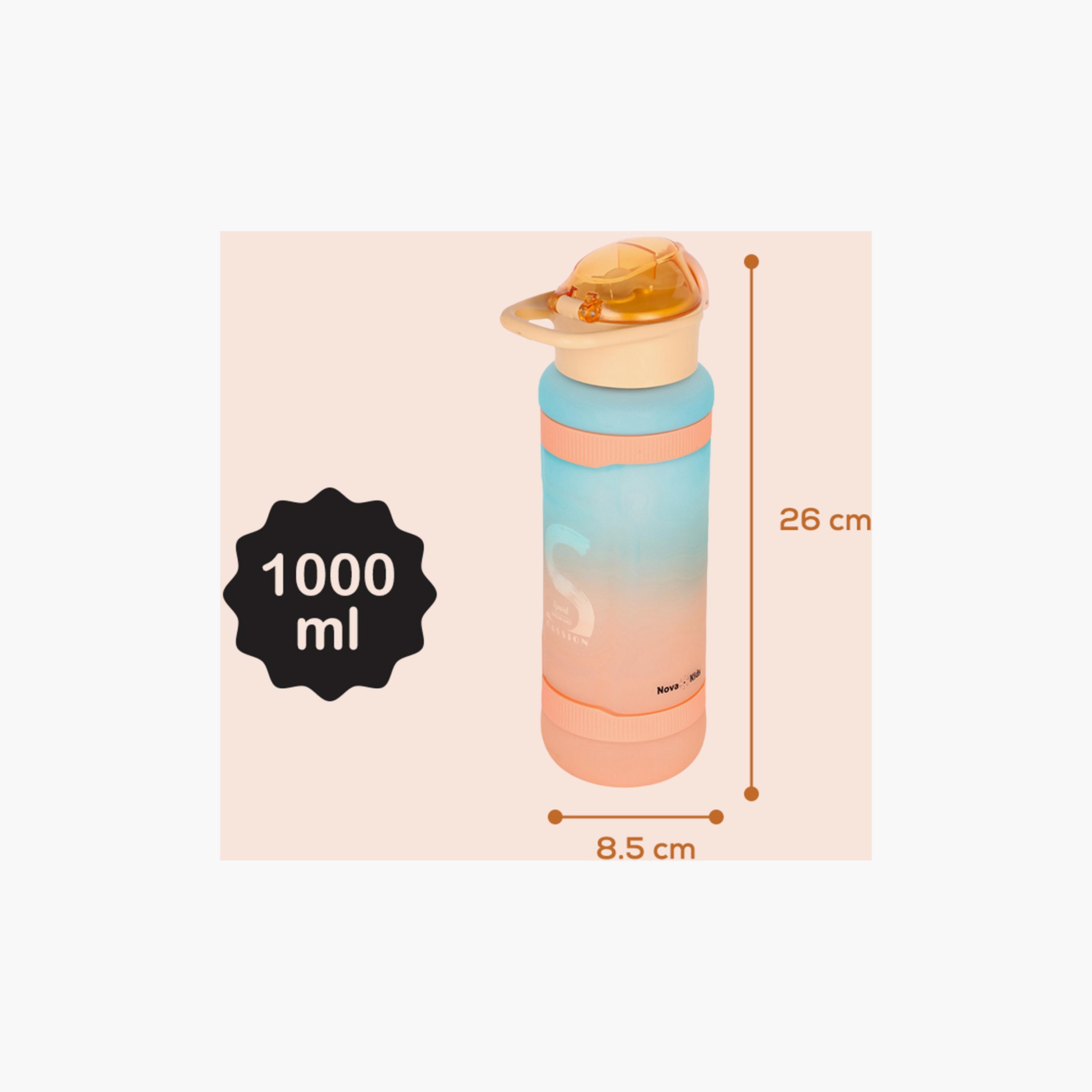 Nova Kids BPA Free Water Bottle with Straw, 1000 ml-school-waterbottles-image-4