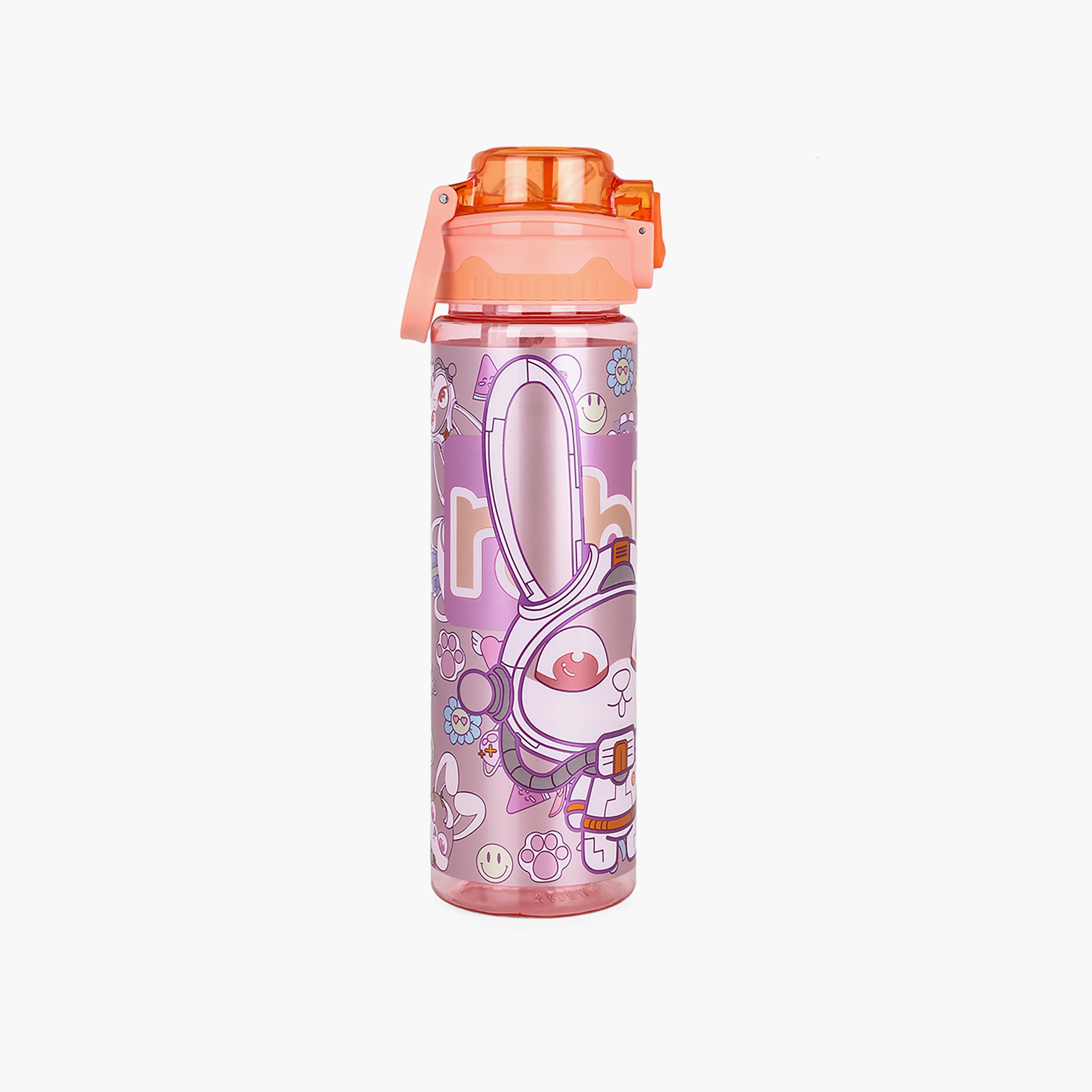 Nova Kids BPA Free Water Bottle with Straw, Orange, 700 ml-school-waterbottles-image-2