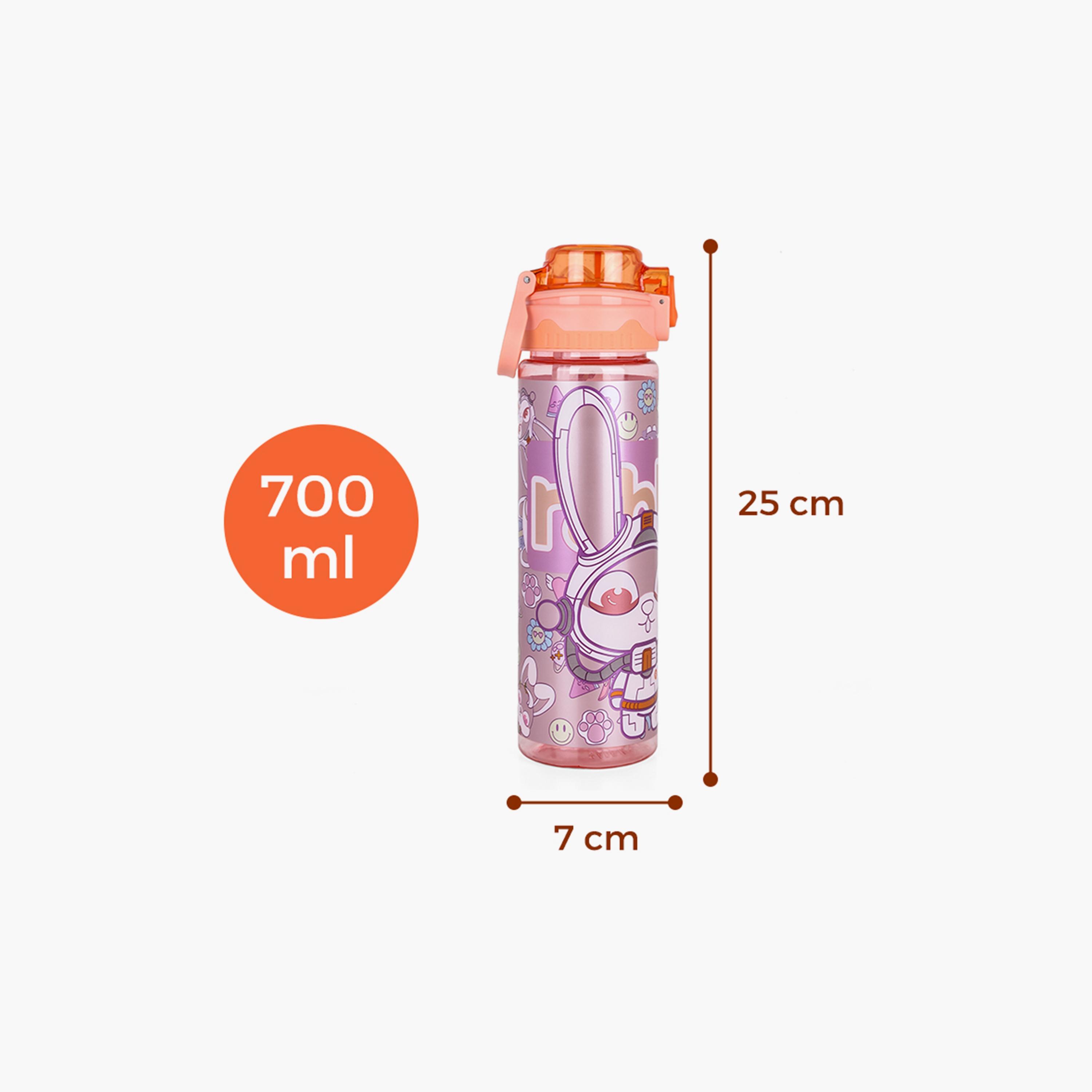 Nova Kids BPA Free Water Bottle with Straw, Orange, 700 ml-school-waterbottles-image-4