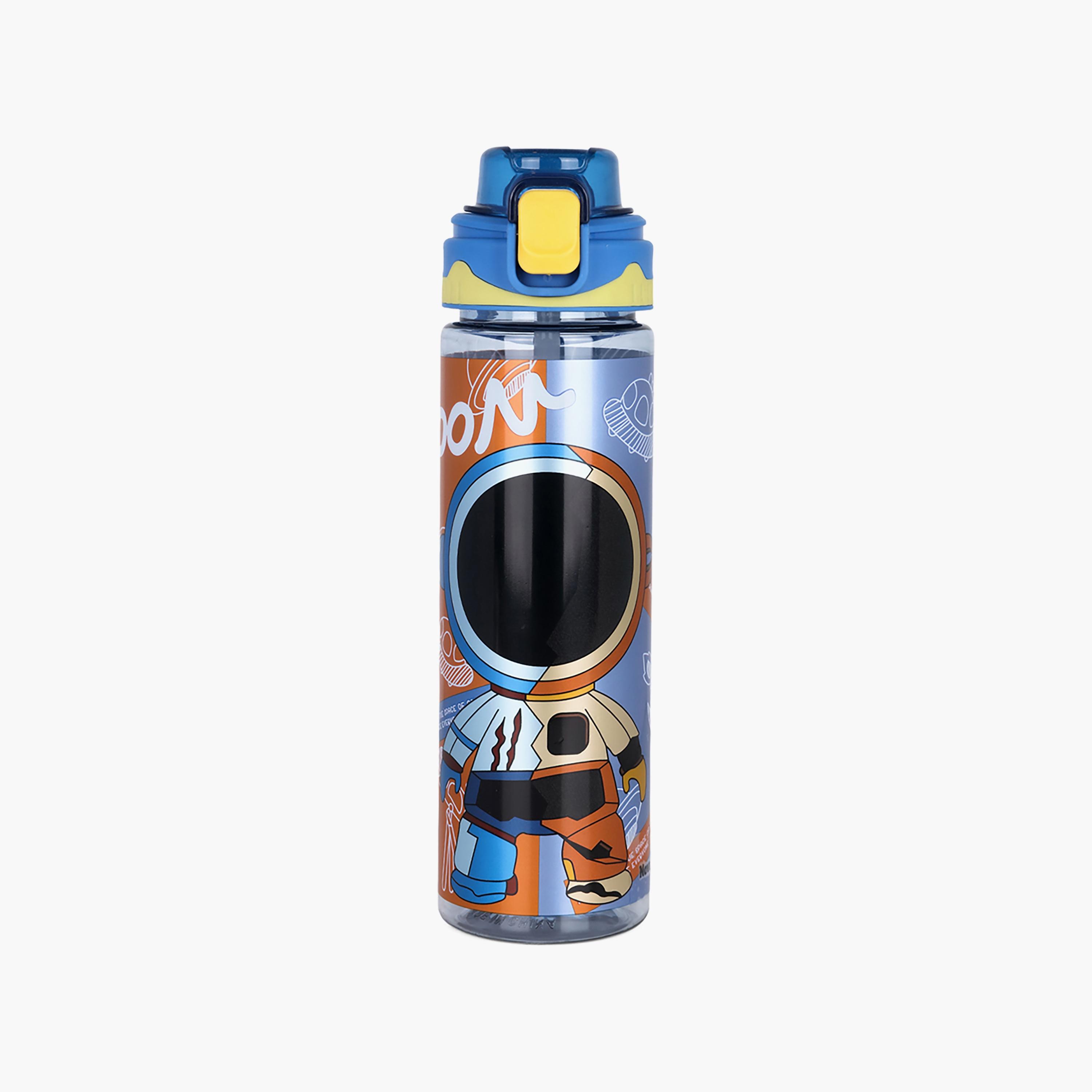Nova Kids BPA Free Water Bottle with Straw, Yellow, 700 ml-school-waterbottles-image-1