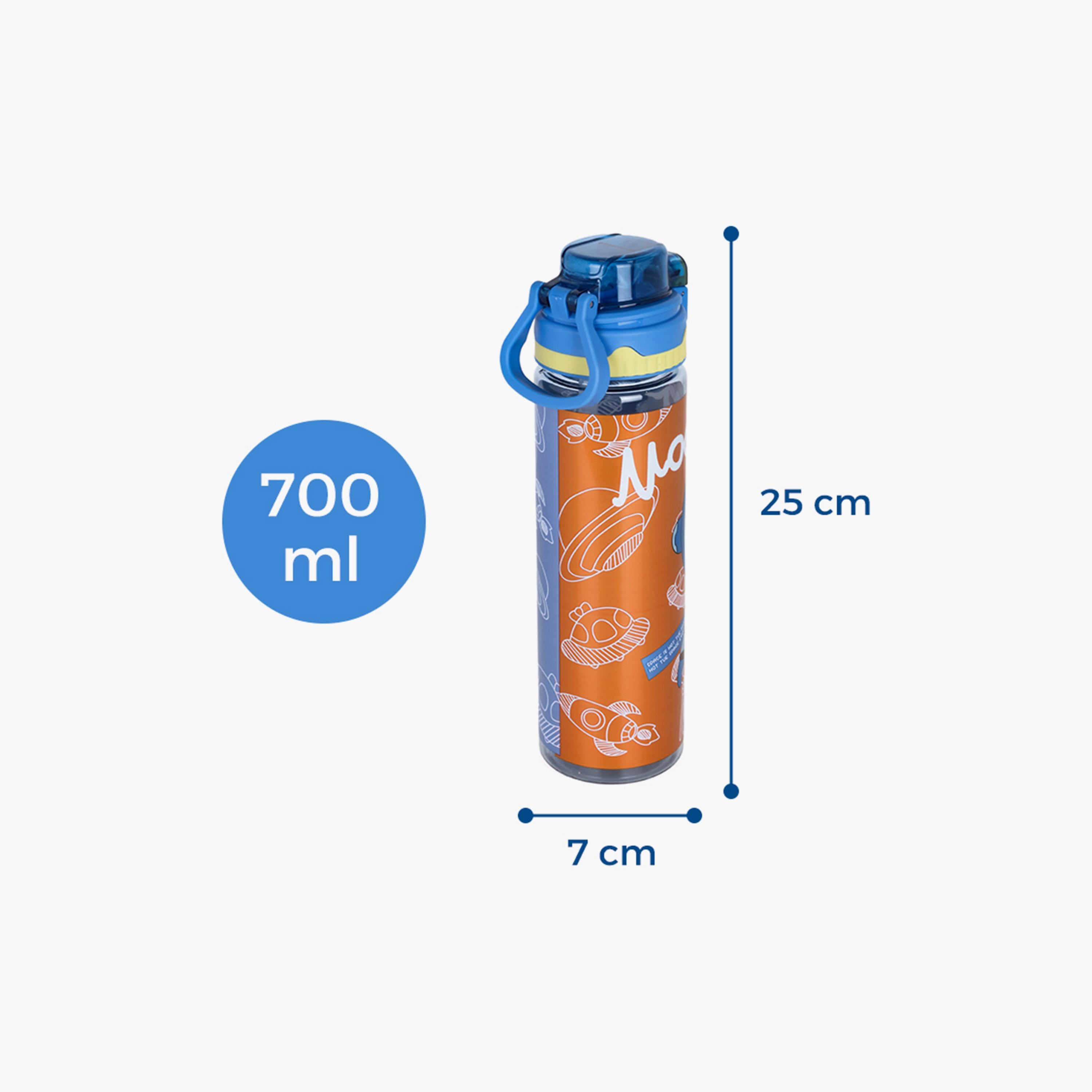 Nova Kids BPA Free Water Bottle with Straw, Yellow, 700 ml-school-waterbottles-image-4