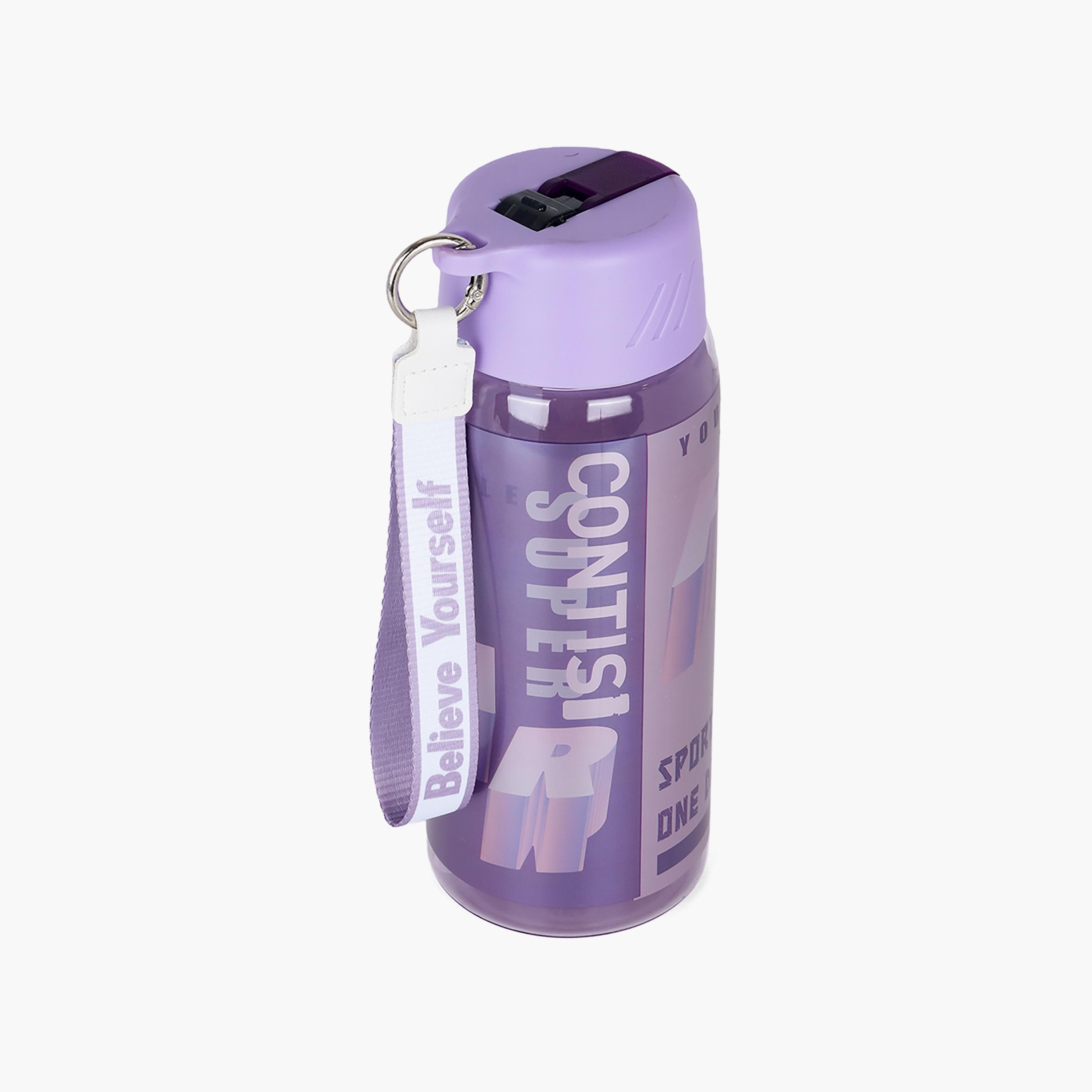 Nova Kids BPA Free Water Bottle with Straw, Purple, 750 ml-school-waterbottles-image-2