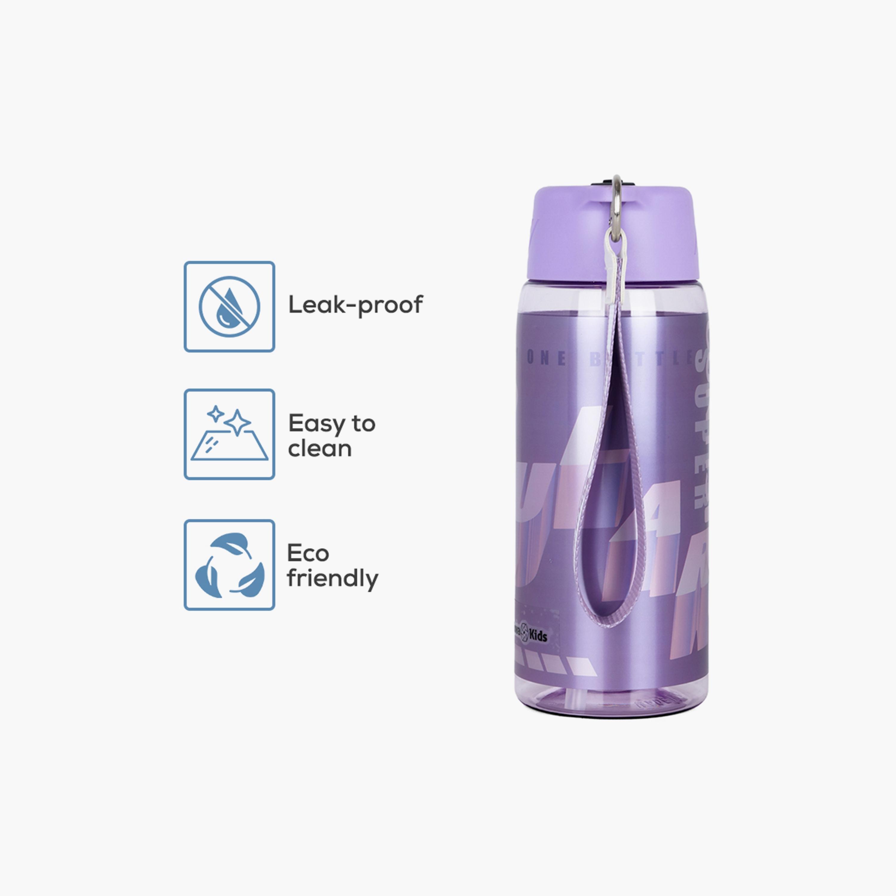Nova Kids BPA Free Water Bottle with Straw, Purple, 750 ml-school-waterbottles-image-5