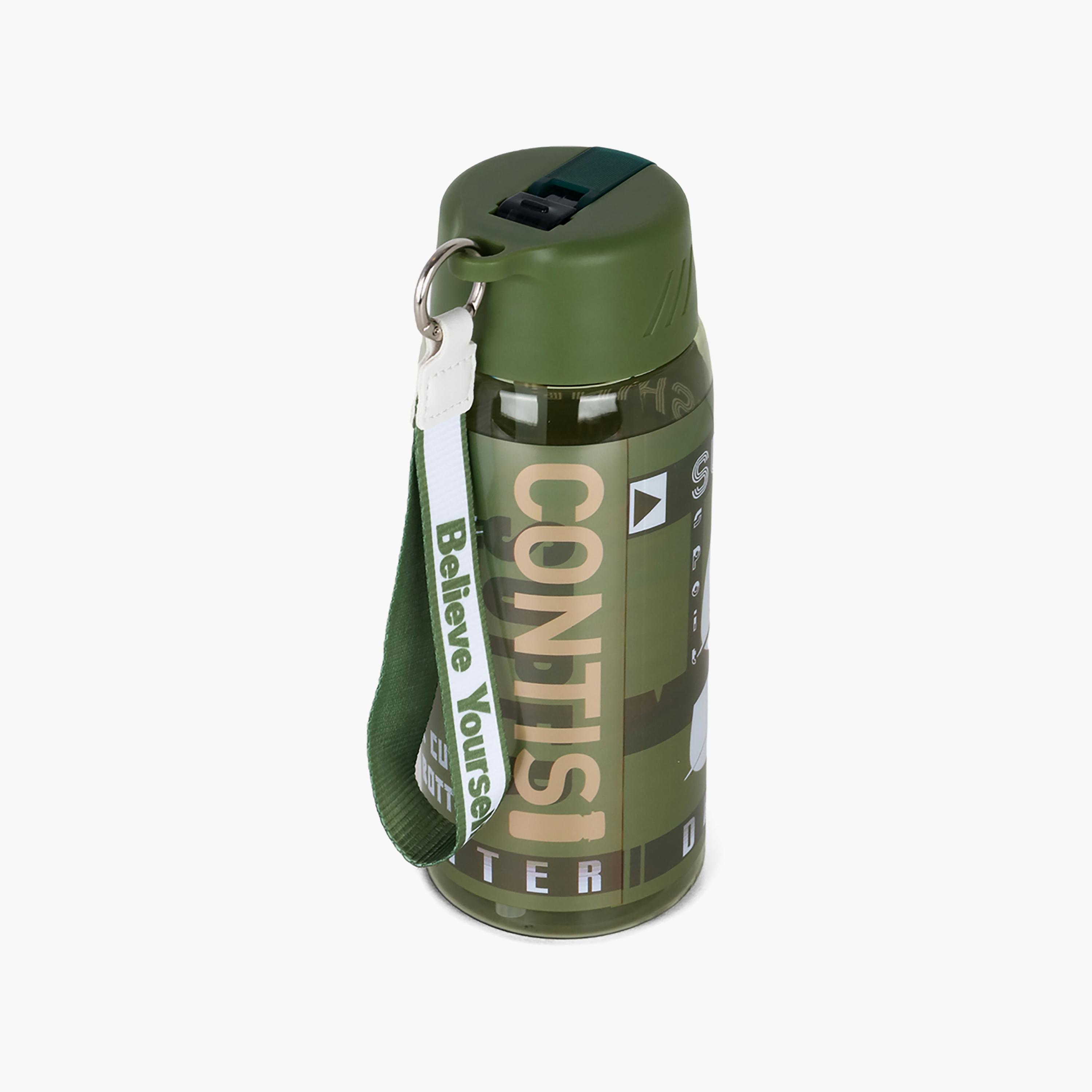 Nova Kids BPA Free Water Bottle with Straw, Green, 750 ml-school-waterbottles-image-2