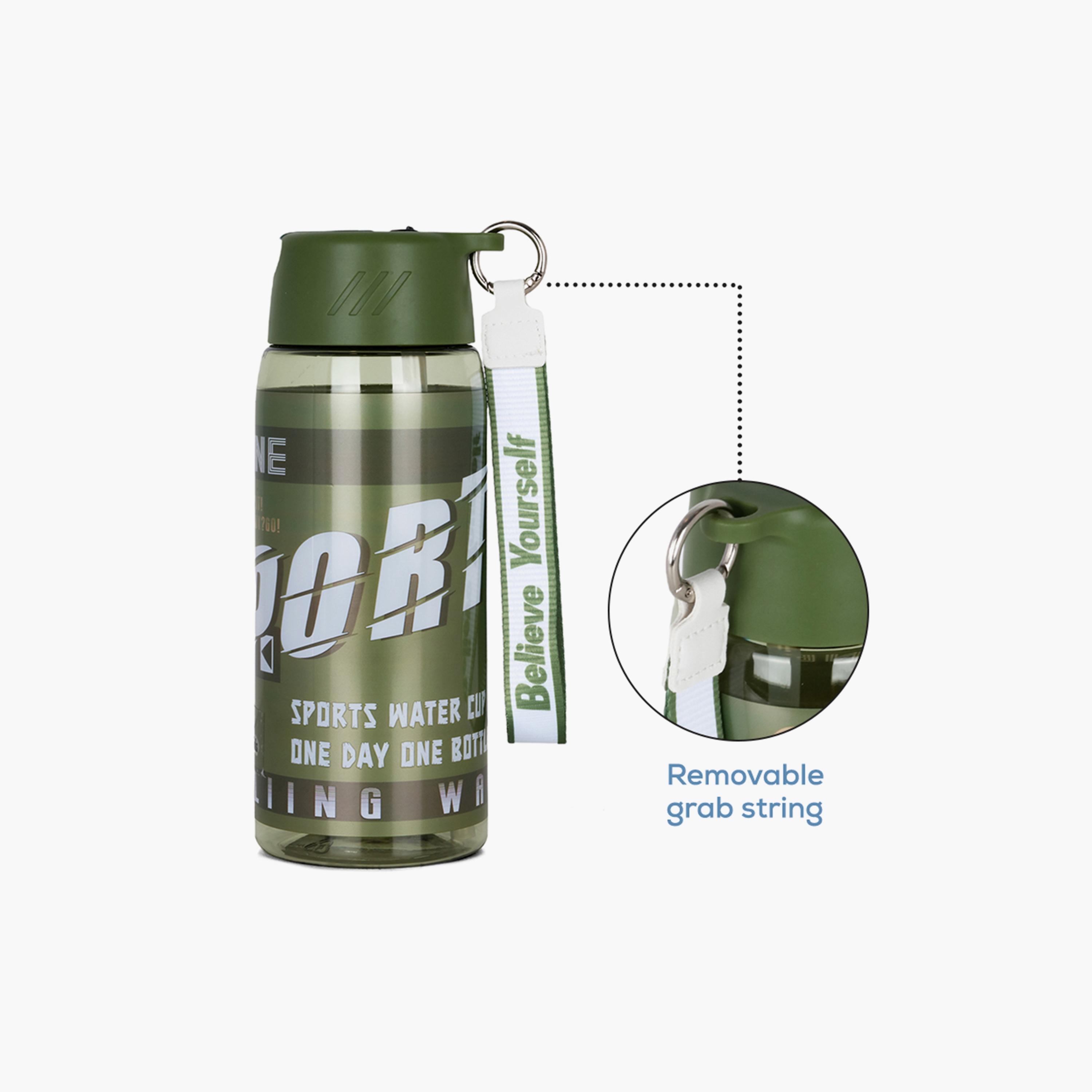 Nova Kids BPA Free Water Bottle with Straw, Green, 750 ml-school-waterbottles-image-3