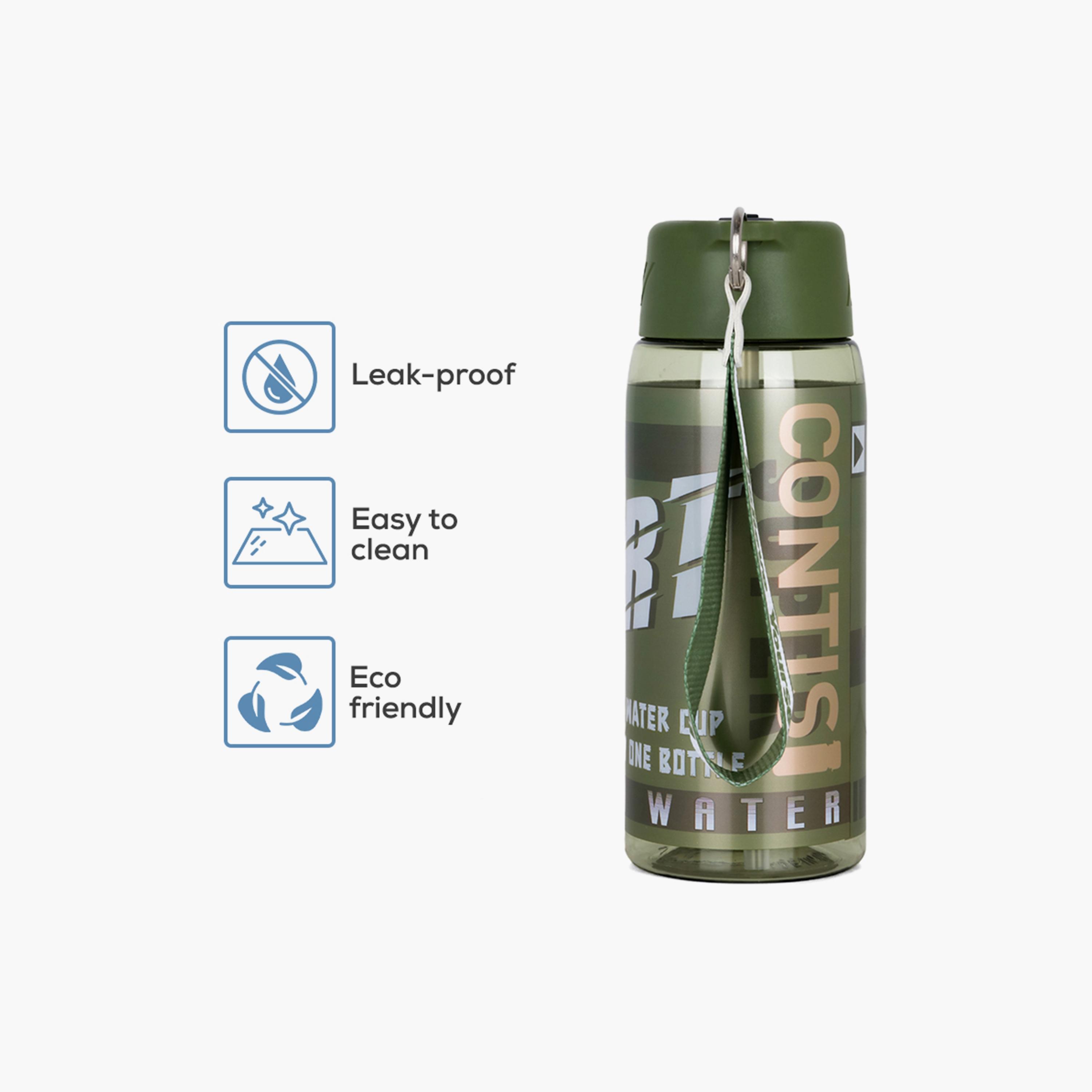 Nova Kids BPA Free Water Bottle with Straw, Green, 750 ml-school-waterbottles-image-5