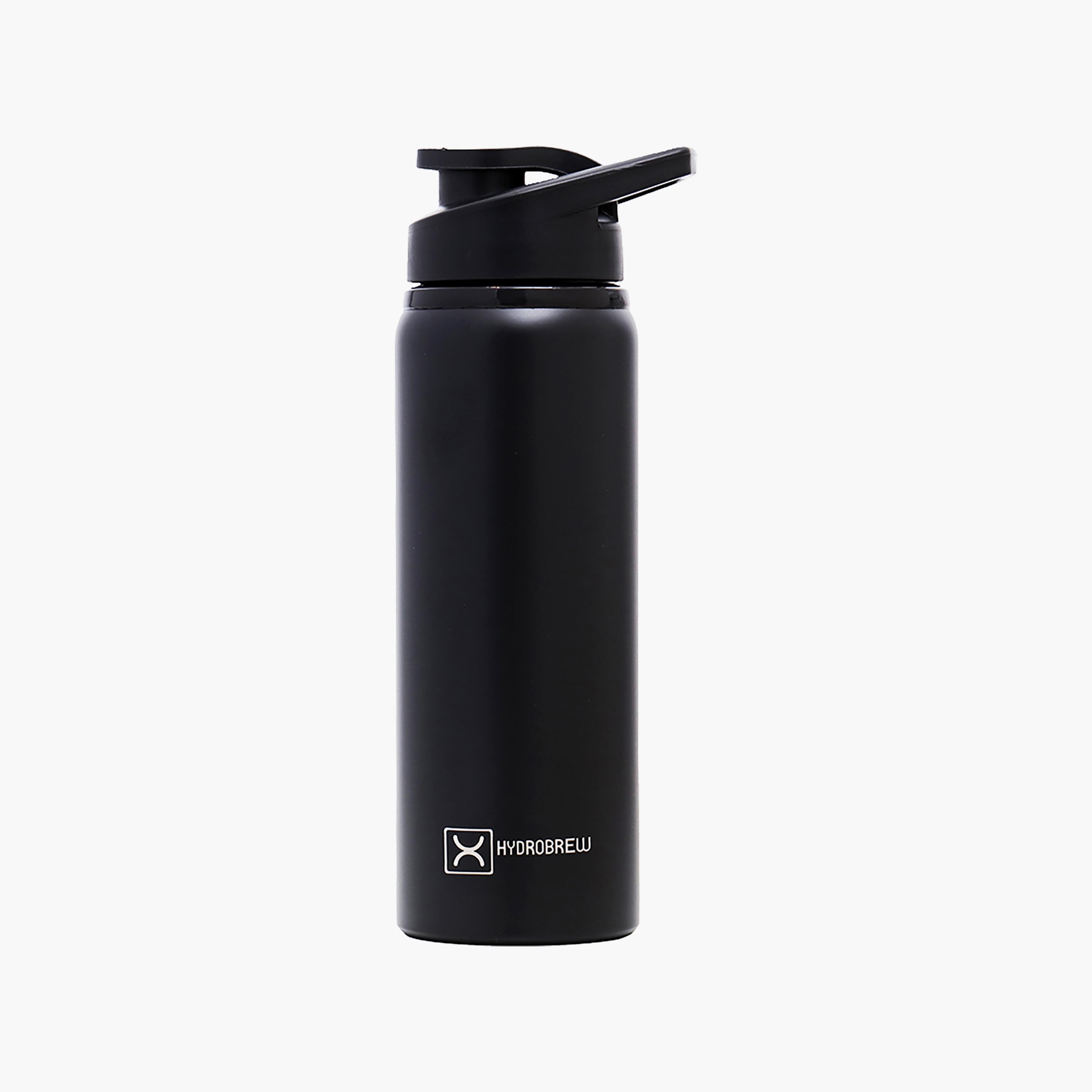 HYDROBREW Stainless Steel Sports Water Bottle, Black, 700ml-school-waterbottles-image-1