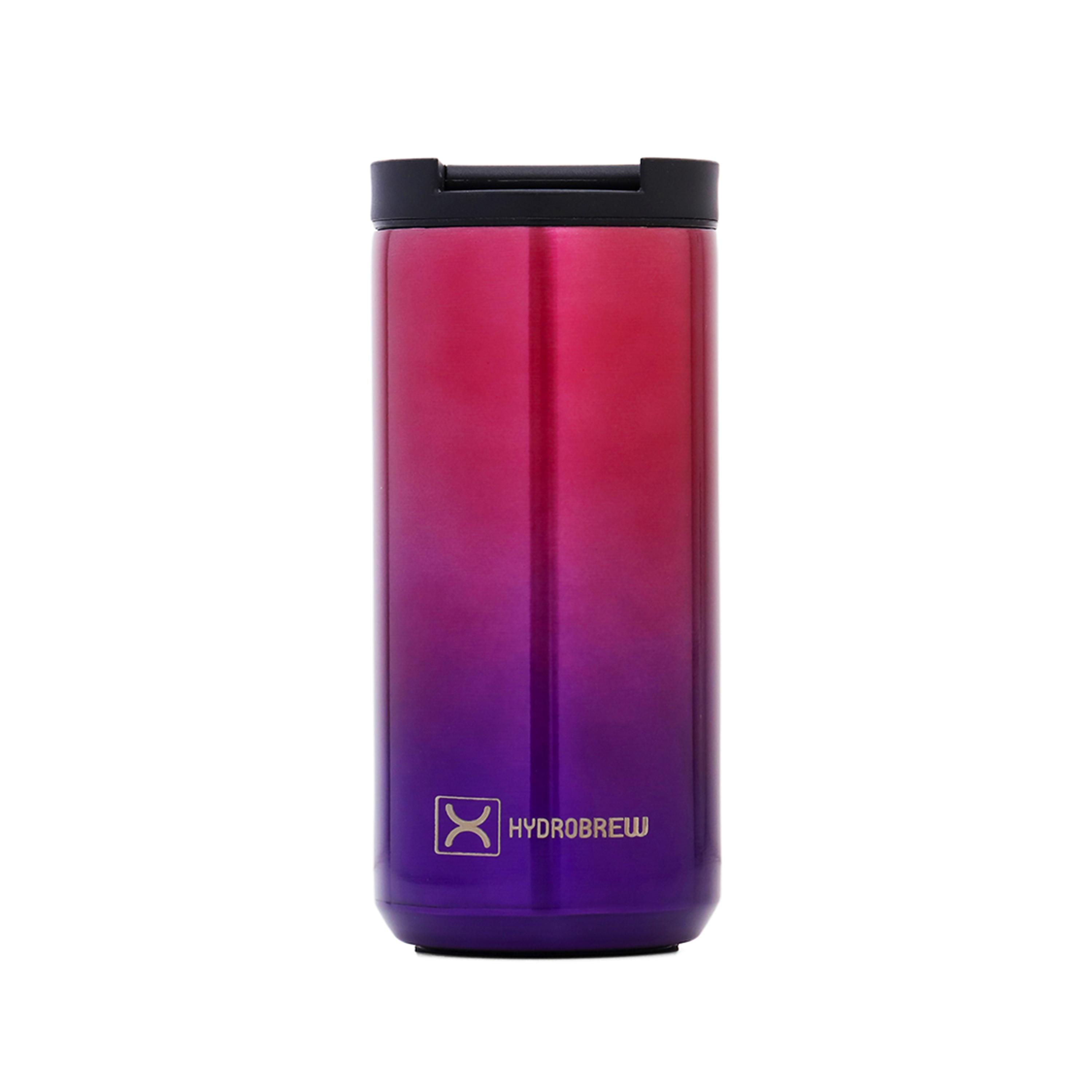 HYDROBREW Insulated Tumbler Water Bottle, Chrome, 400ml-school-waterbottles-image-1