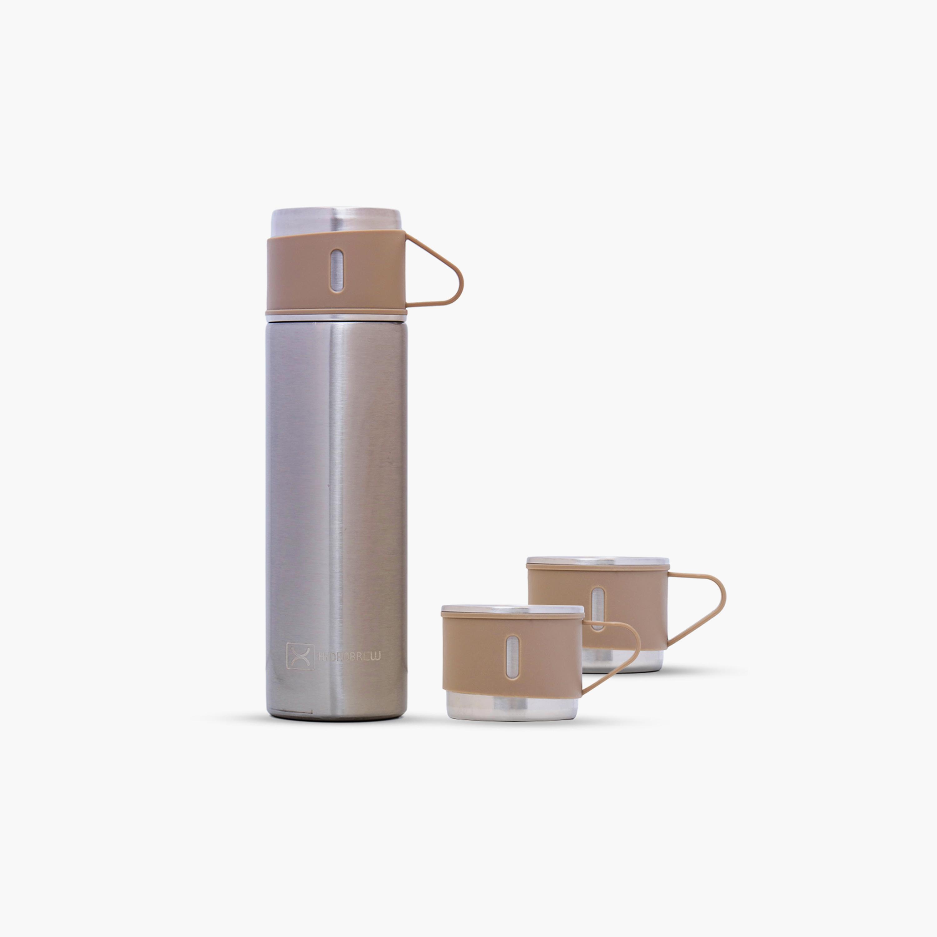 HYDROBREW Insulated Flask, 500 ml with 2-Piece Cups, 150 ml-baby-feeding-accessories-image-1