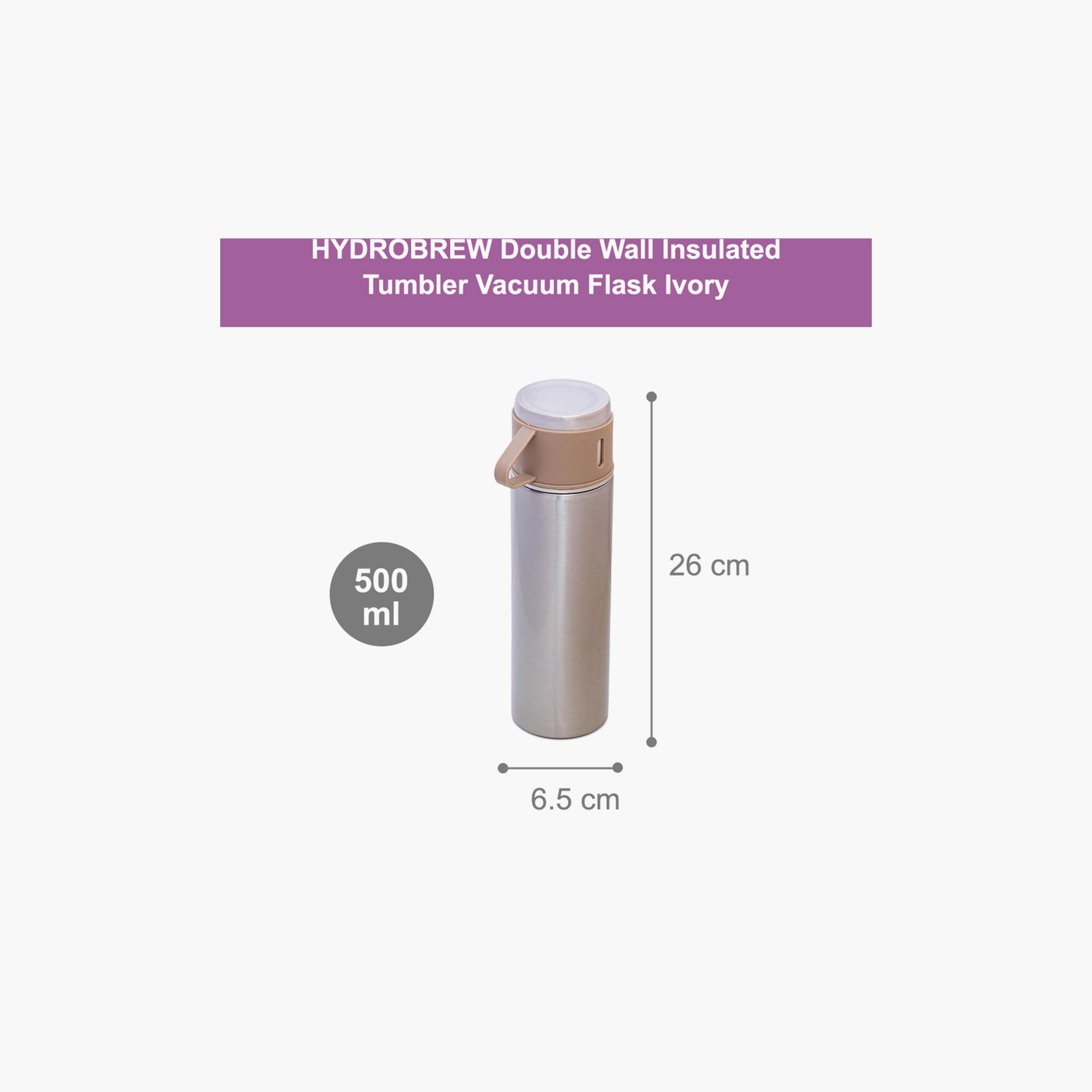 HYDROBREW Insulated Flask, 500 ml with 2-Piece Cups, 150 ml-baby-feeding-accessories-image-5