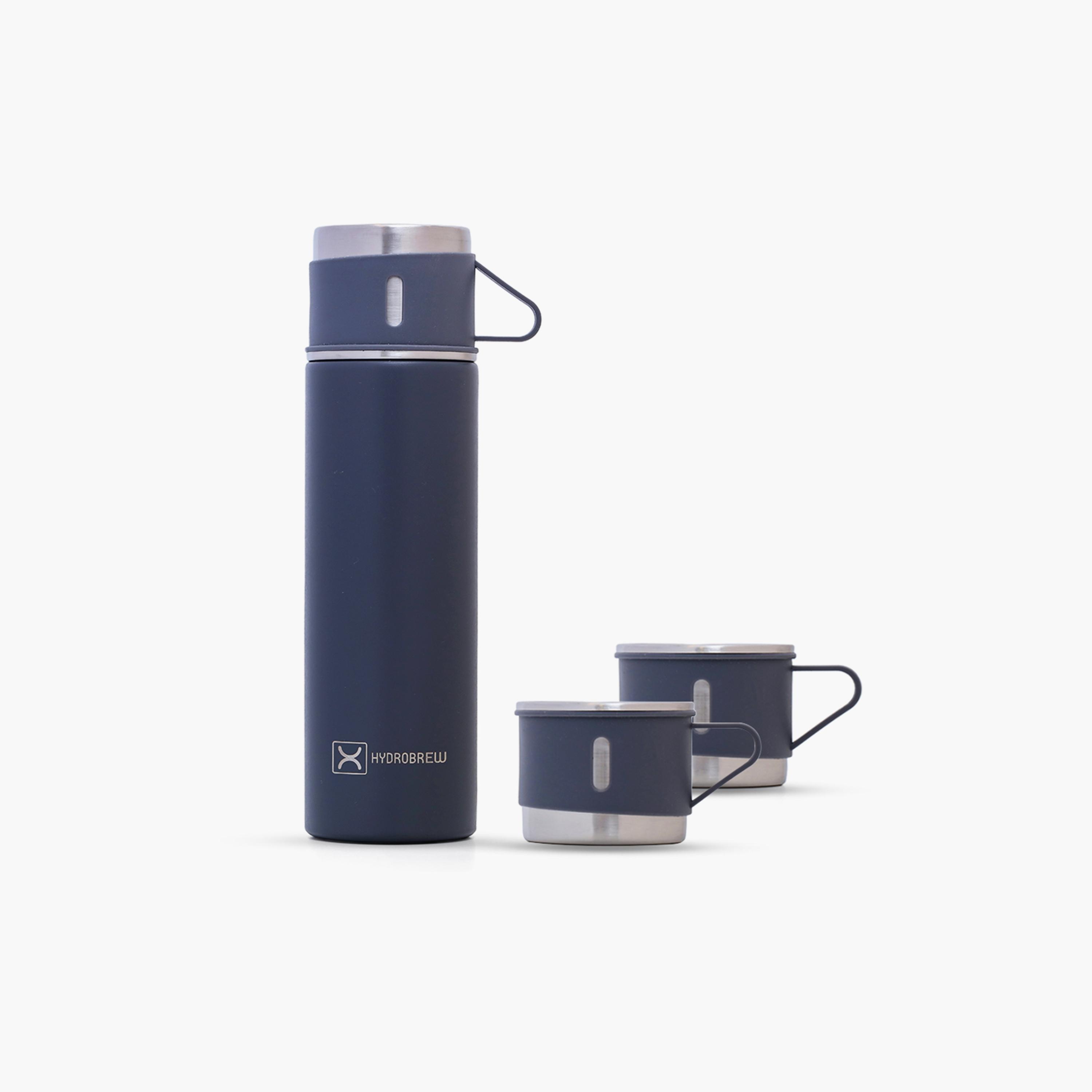 HYDROBREW Insulated Flask, 500 ml with 2-Piece Cups, 150 ml-baby-feeding-accessories-image-1