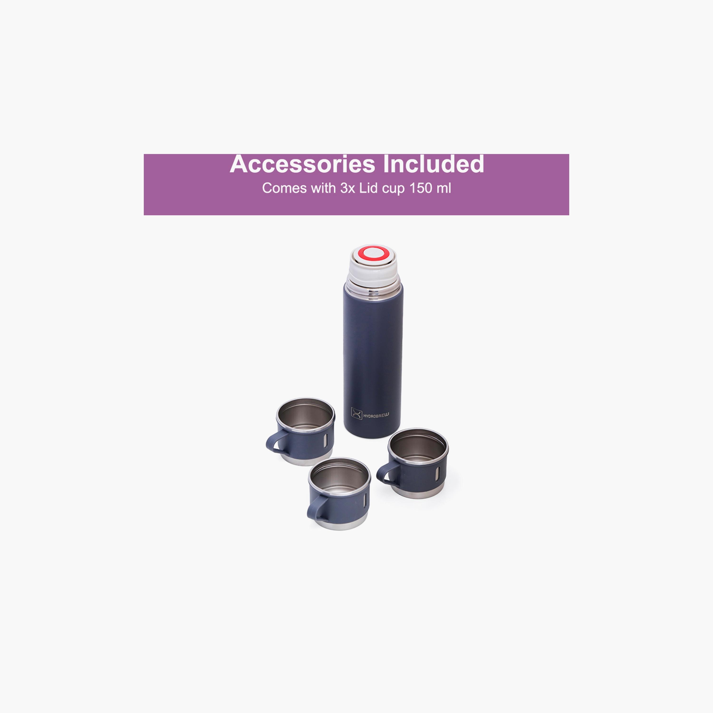 HYDROBREW Insulated Flask, 500 ml with 2-Piece Cups, 150 ml-baby-feeding-accessories-image-3