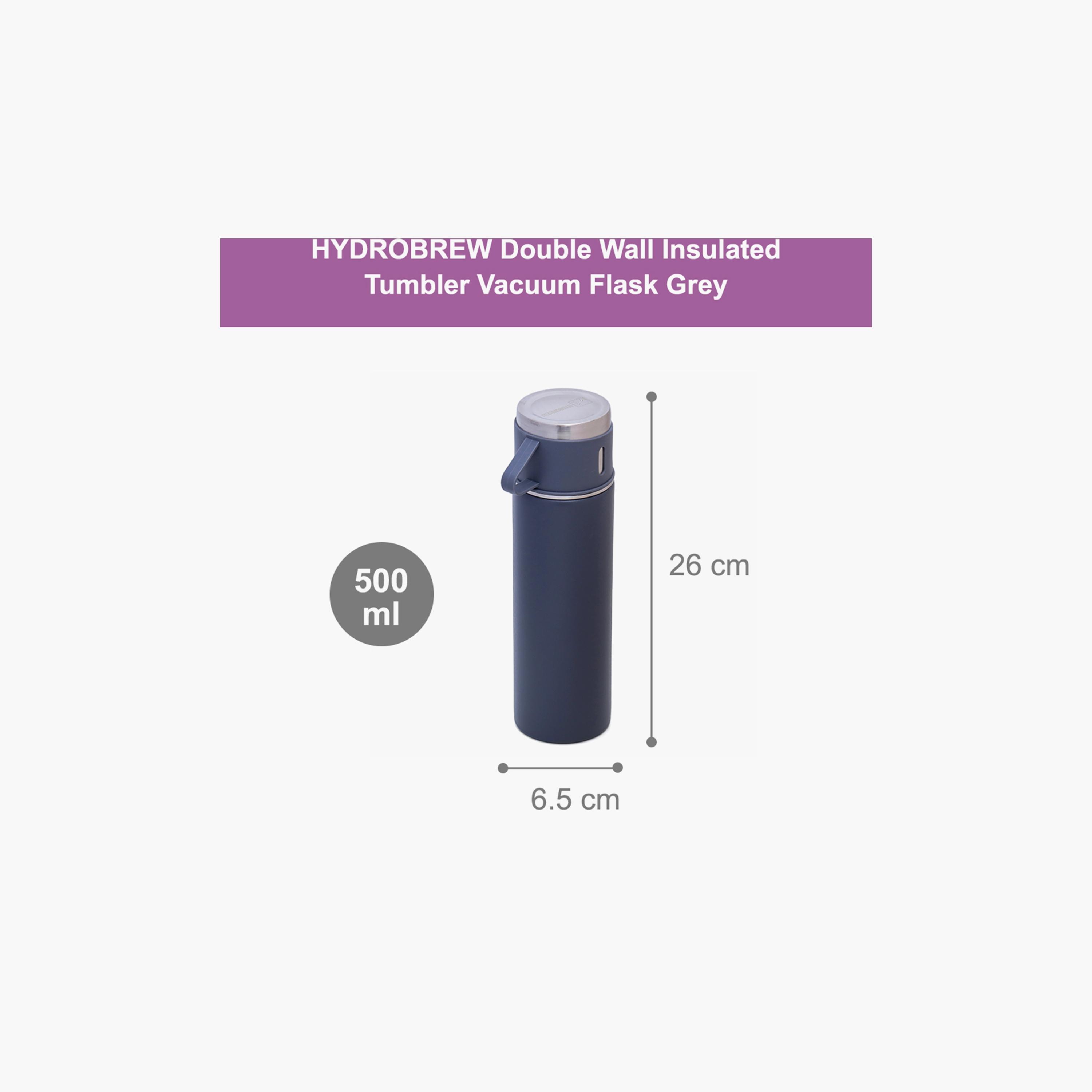 HYDROBREW Insulated Flask, 500 ml with 2-Piece Cups, 150 ml-baby-feeding-accessories-image-5