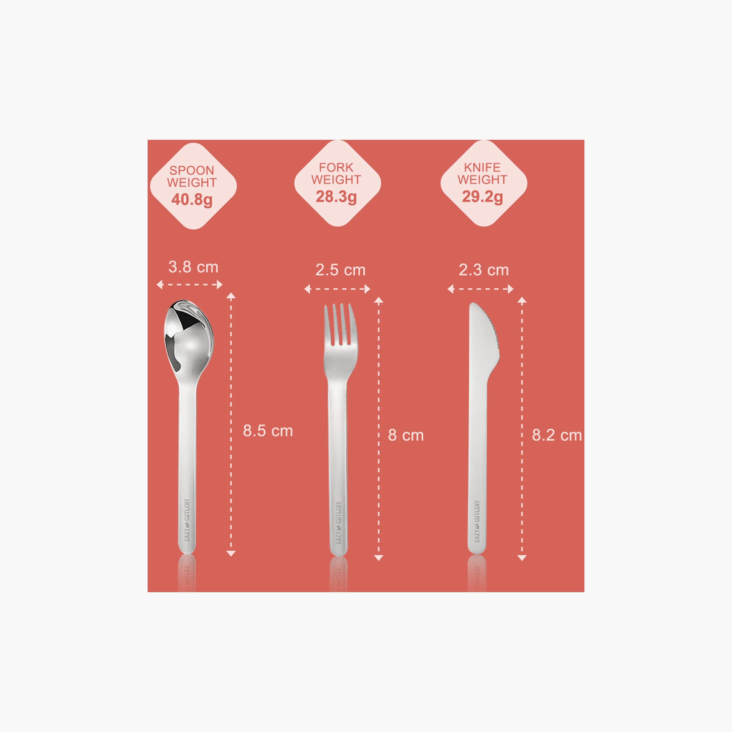 Eazy Kids Spoon, Fork & Knife with Silicone Case Cutlery Set -baby-feeding-mealtimeessentials-image-5