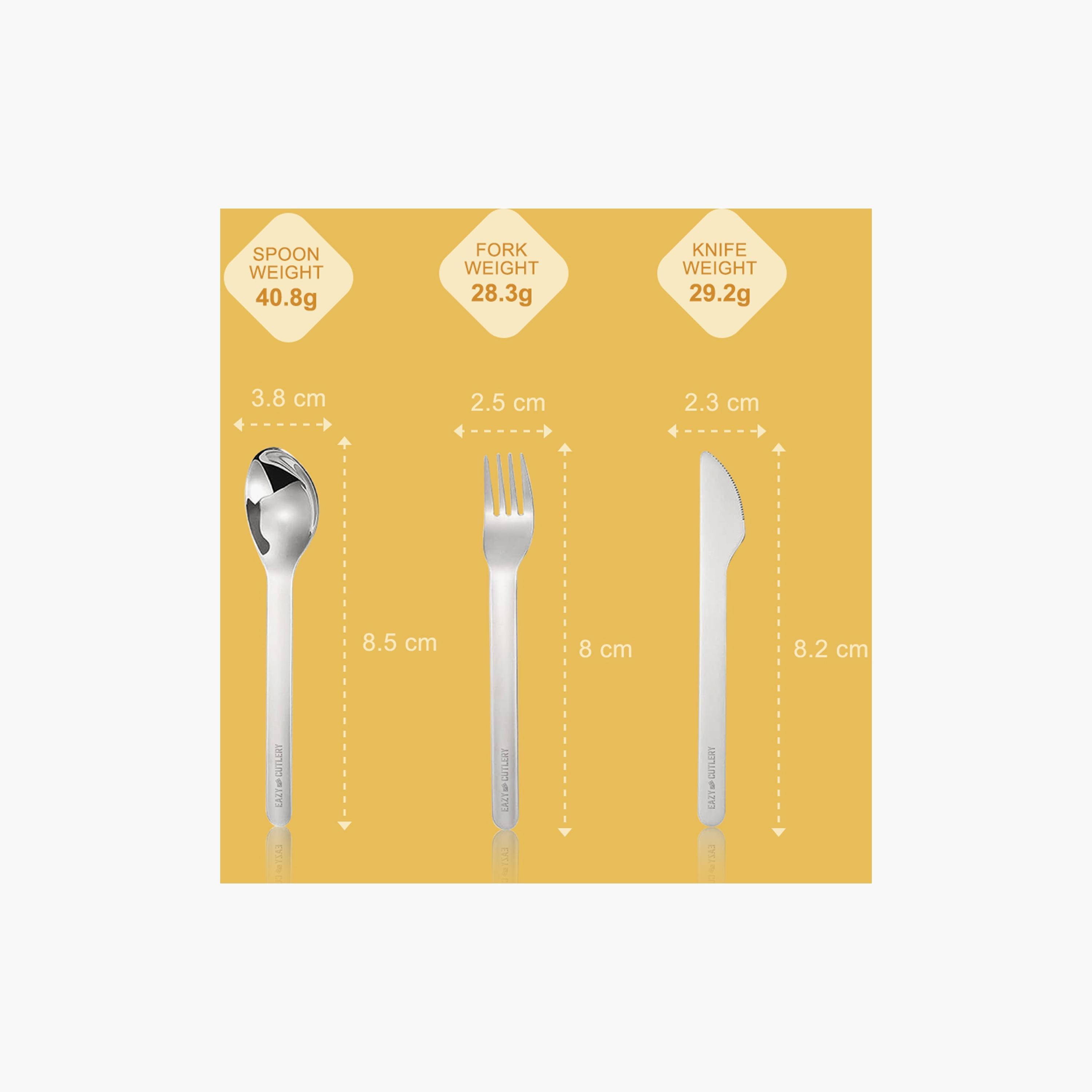 Eazy Kids Spoon, Fork & Knife with Silicone Case Cutlery Set -baby-feeding-mealtimeessentials-image-5