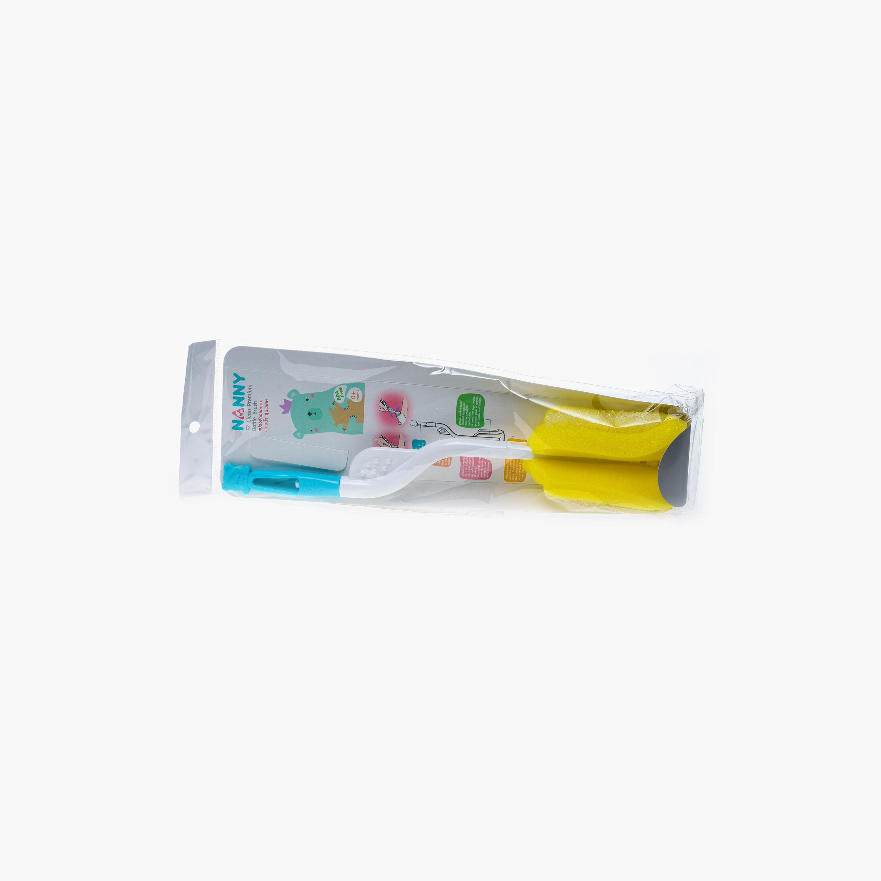Uniqkidz Nanny Premium Bottle Brush, Yellow-baby-feeding-accessories-image-3