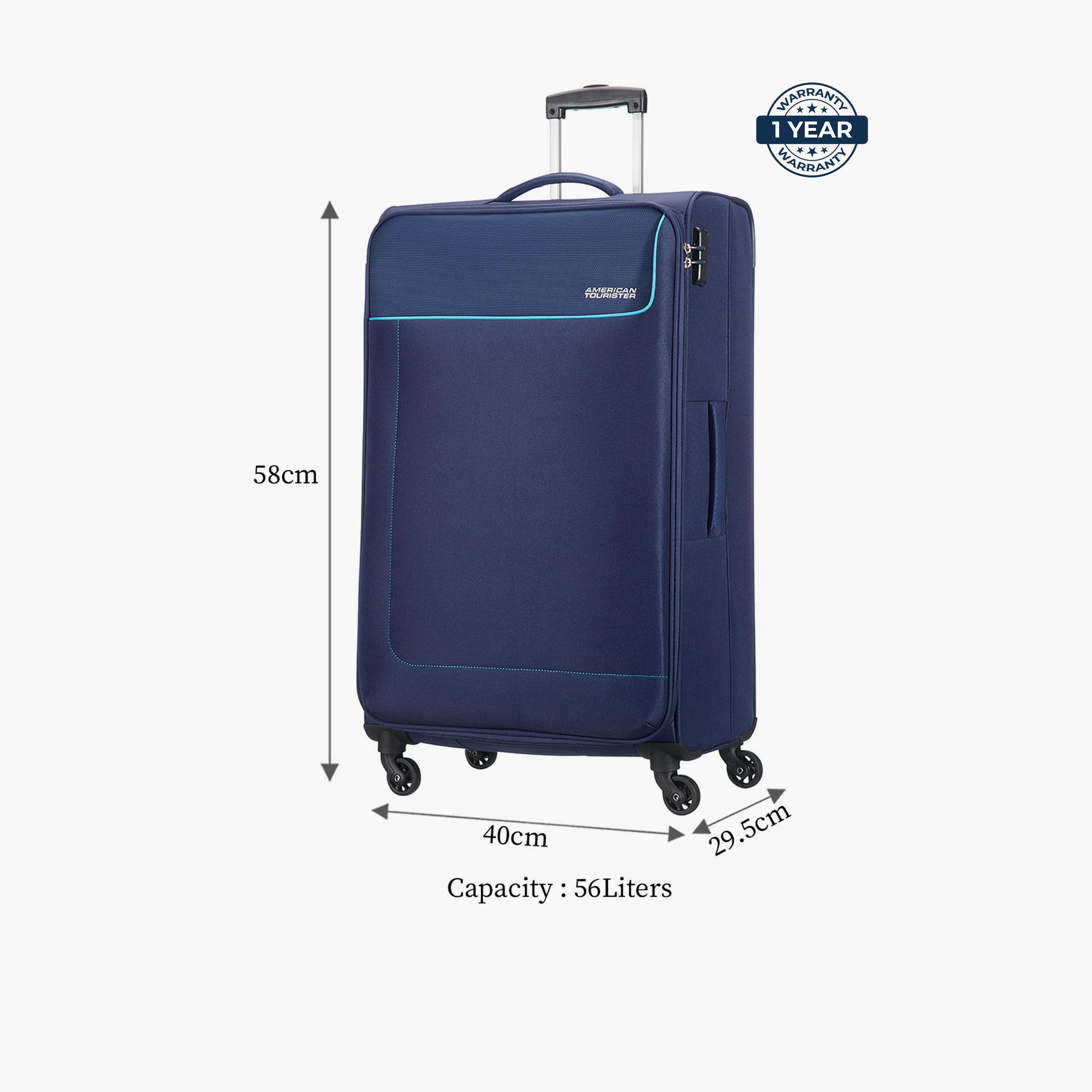 American Tourister Jamaica 55 CM Small Cabin Polyester Softcase Four-Wheeler Luggage Bag with TSA Lock-travel-luggagesandbags-luggage-image-11