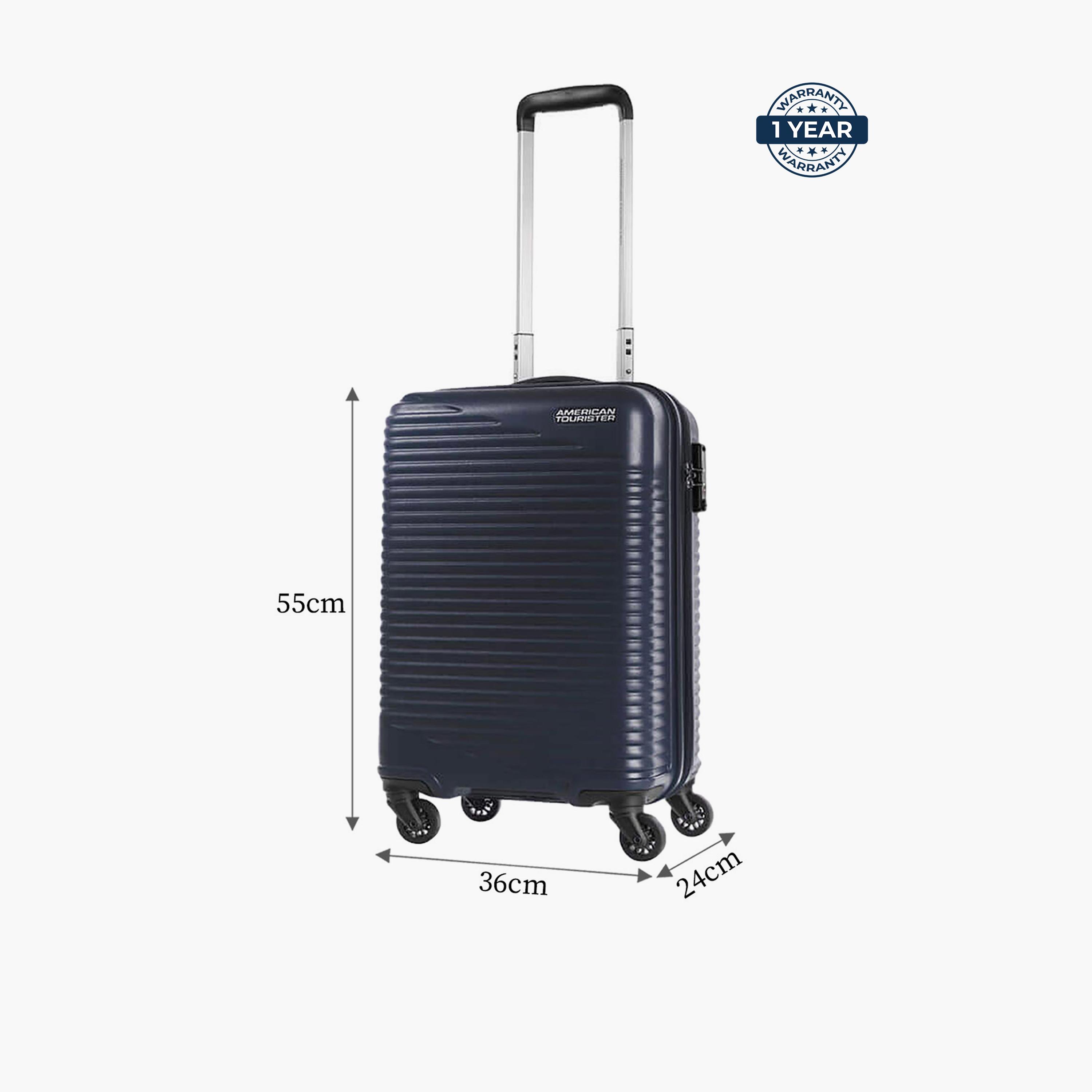 American Tourister Skypark 55 CM Small Cabin Polypropylene Hard Sided 4-Wheeler Spinner Trolley Bag with TSA Lock-travel-luggagesandbags-luggage-image-12