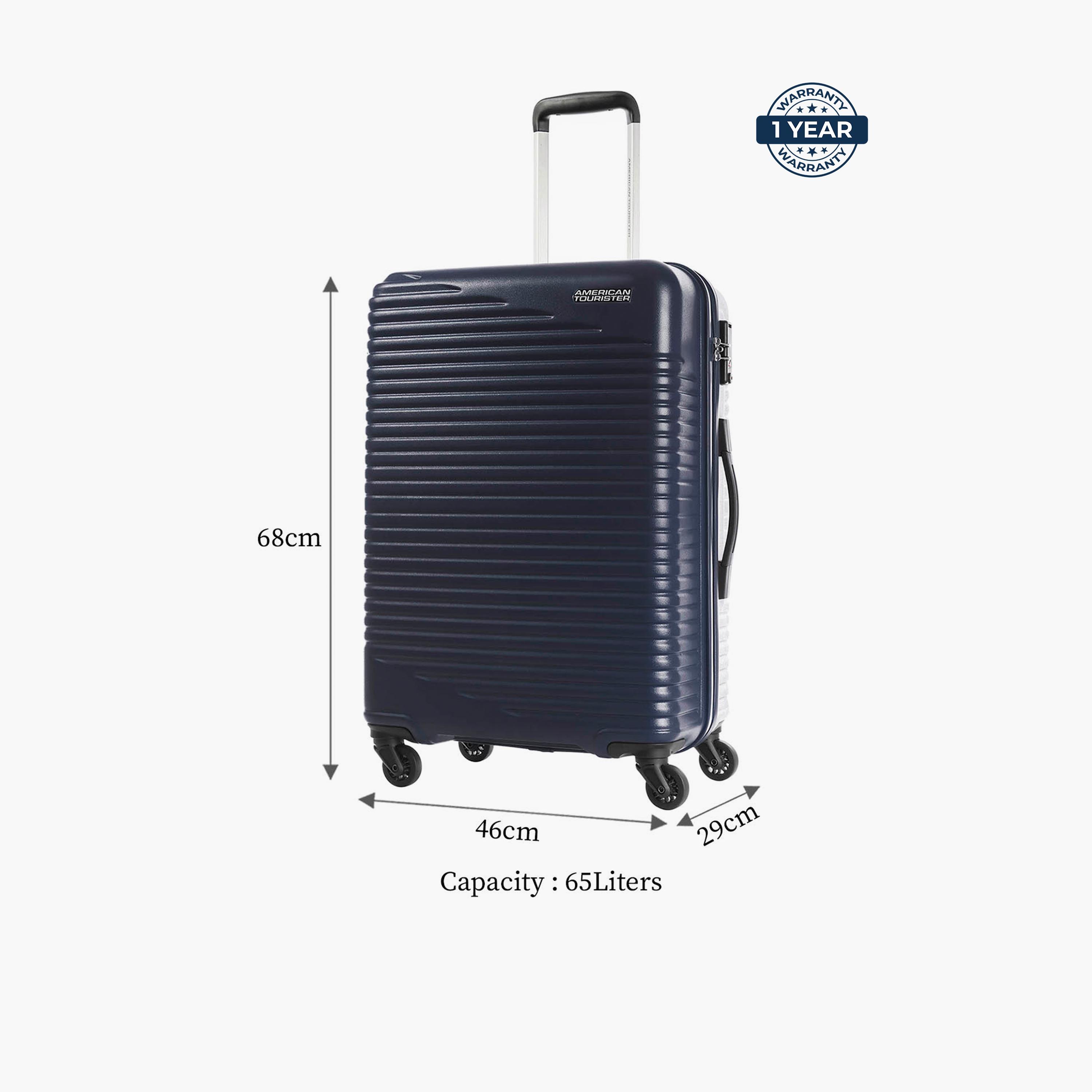 American Tourister Skypark 68 CM Medium Check-in Polypropylene Hard Sided 4-Wheeler Spinner Trolley Bag with TSA Lock-travel-luggagesandbags-luggage-image-13