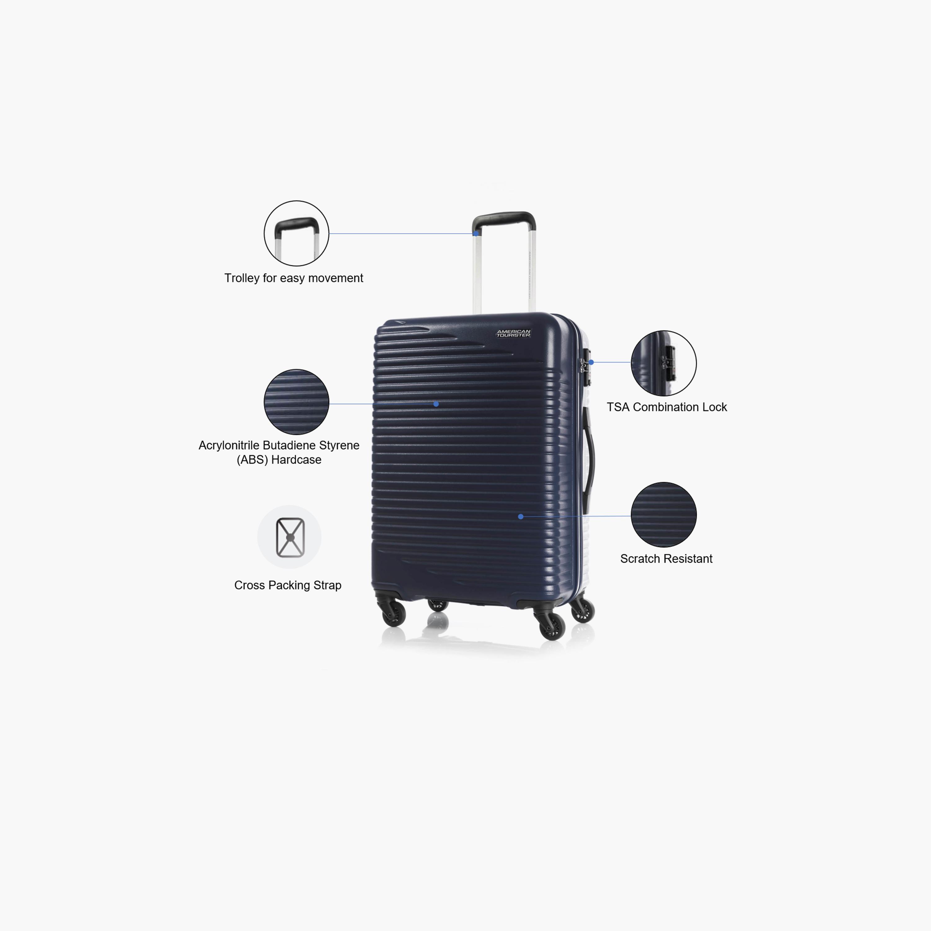 American Tourister Skypark 68 CM Medium Check-in Polypropylene Hard Sided 4-Wheeler Spinner Trolley Bag with TSA Lock-travel-luggagesandbags-luggage-image-14