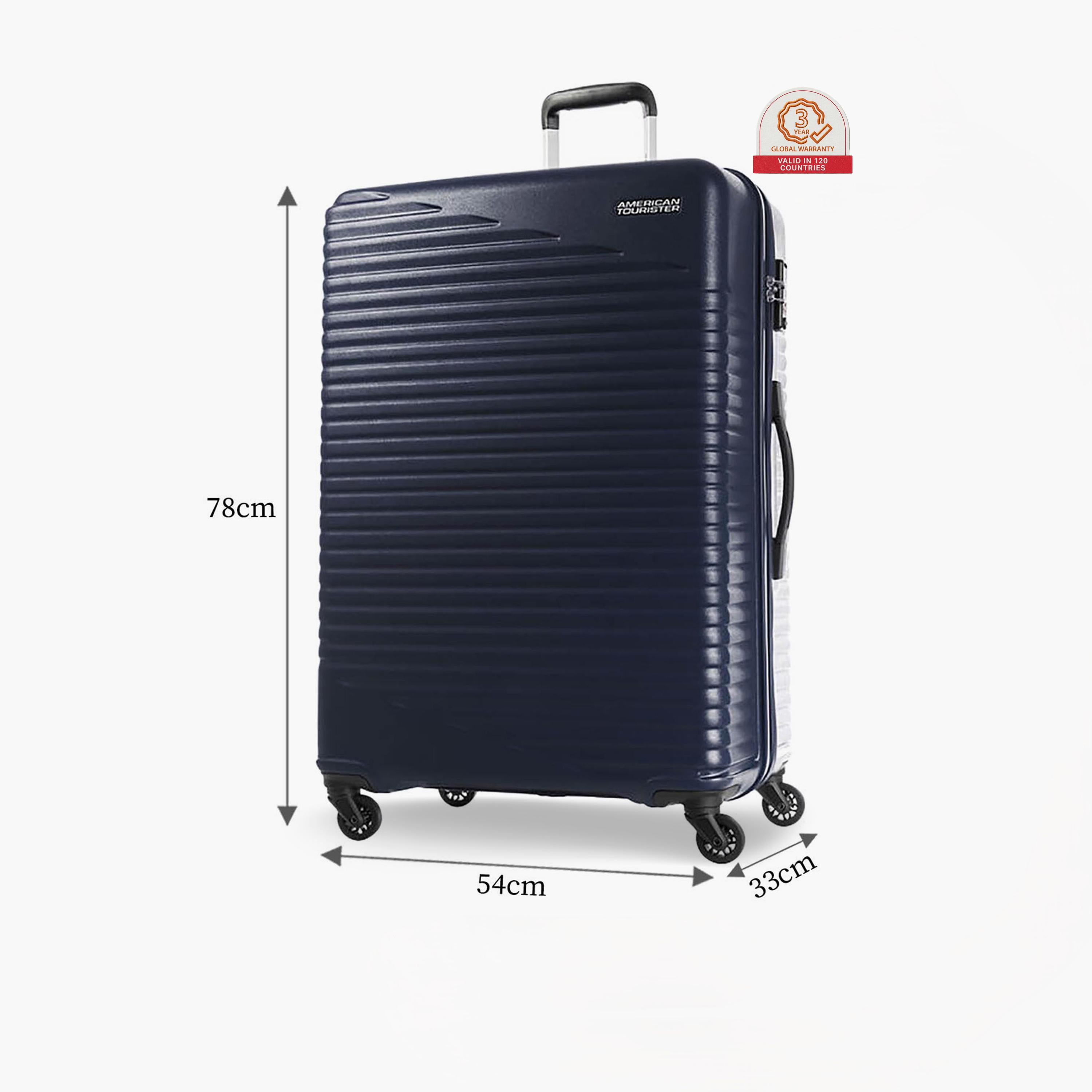 American Tourister Skypark 78 CM Large Check-in Polypropylene Hard Sided 4-Wheeler Spinner Trolley Bag with TSA Lock-travel-luggagesandbags-luggage-image-17