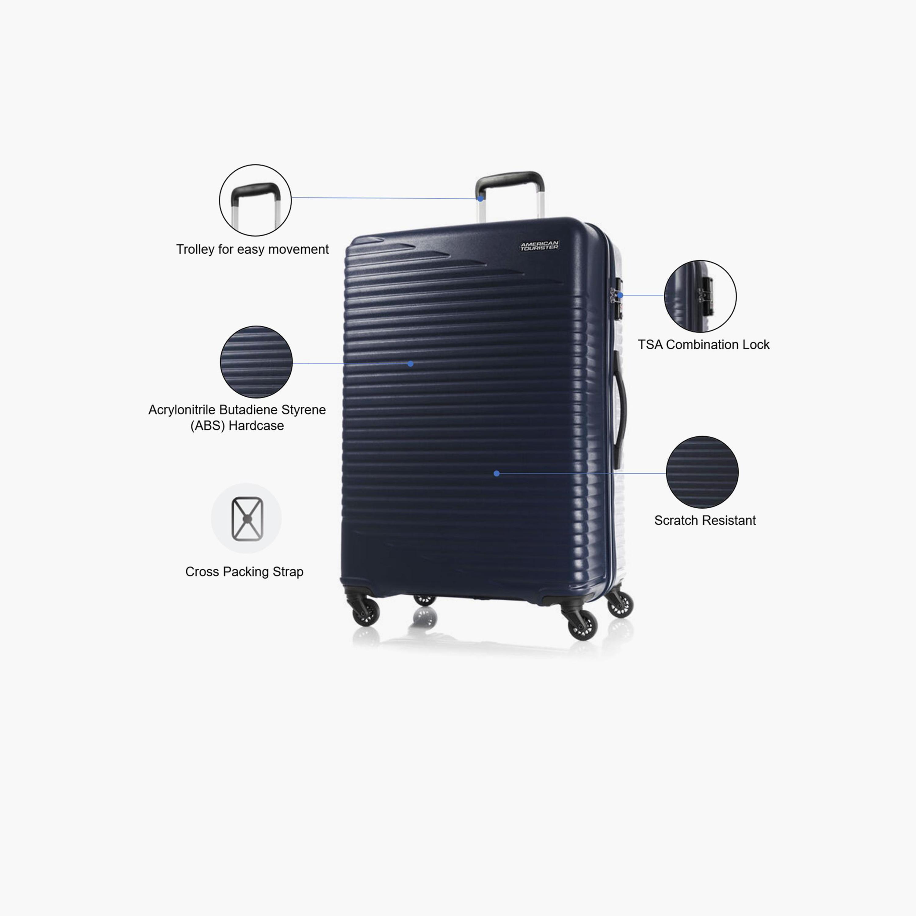 American Tourister Skypark 78 CM Large Check-in Polypropylene Hard Sided 4-Wheeler Spinner Trolley Bag with TSA Lock-travel-luggagesandbags-luggage-image-18