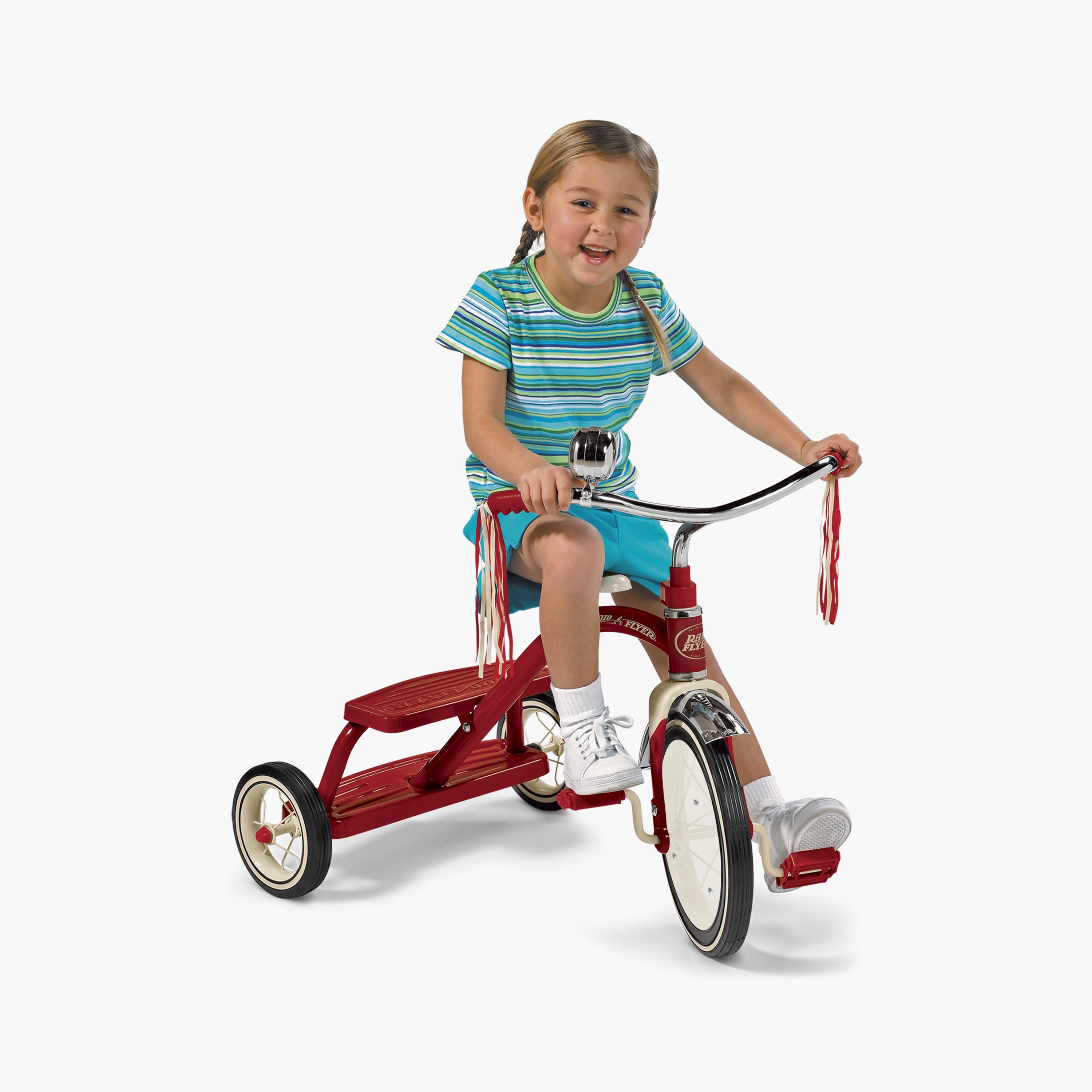 Radio Flyer 3 Wheels Dual Deck Trike - Red-toys-outdoor-bikesandrideons-trikes-image-5