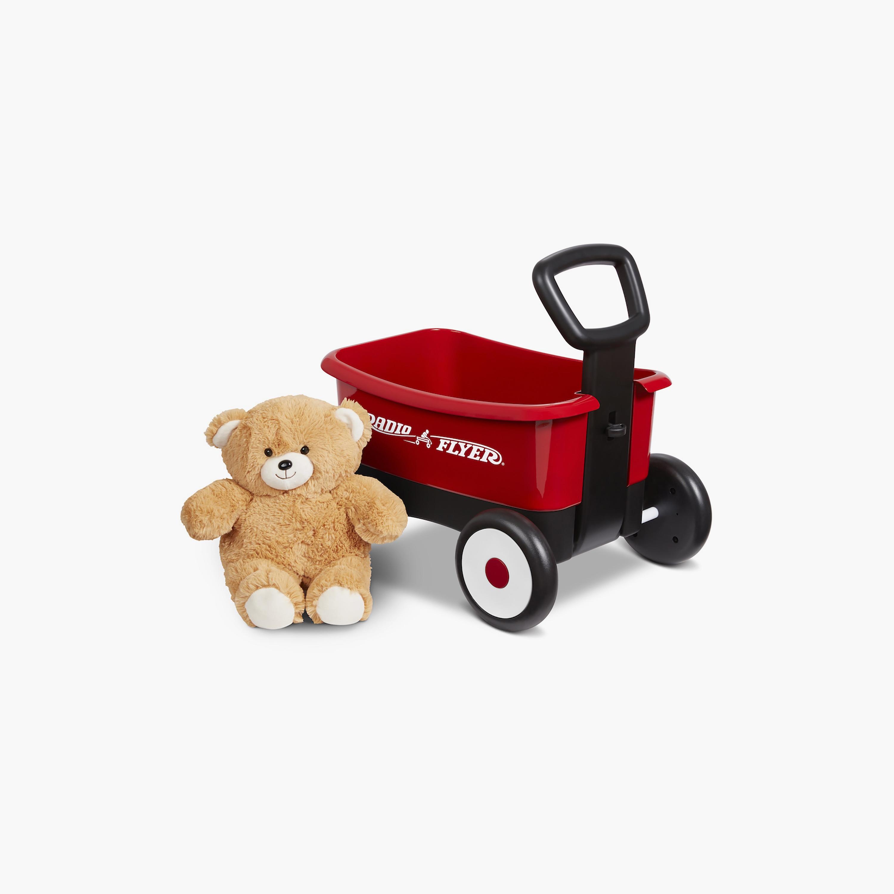 Radio Flyer Push & Play Walker Wagon with Teddy Bear-toys-outdoor-bikesandrideons-manualrideons-image-1