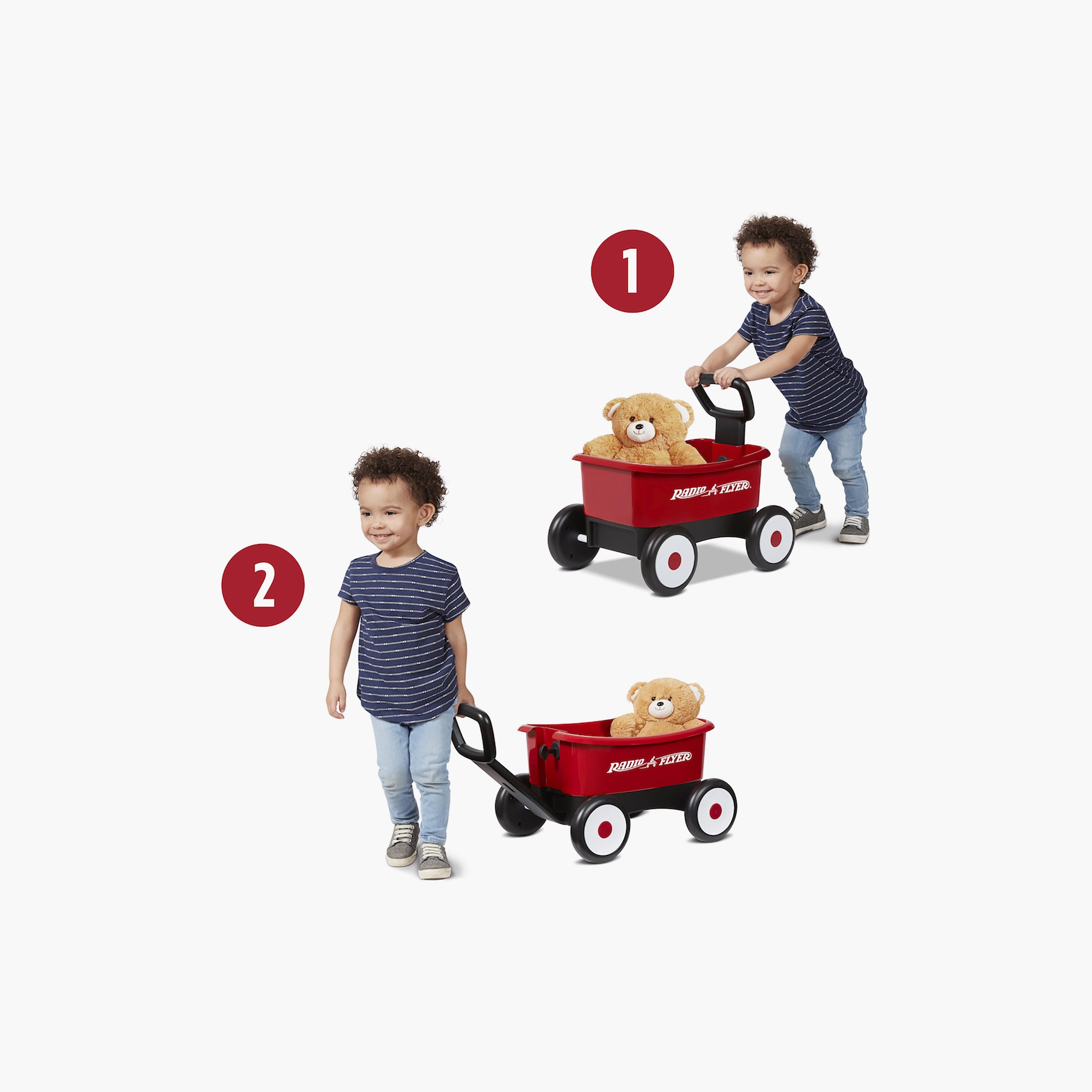 Radio Flyer Push & Play Walker Wagon with Teddy Bear-toys-outdoor-bikesandrideons-manualrideons-image-5