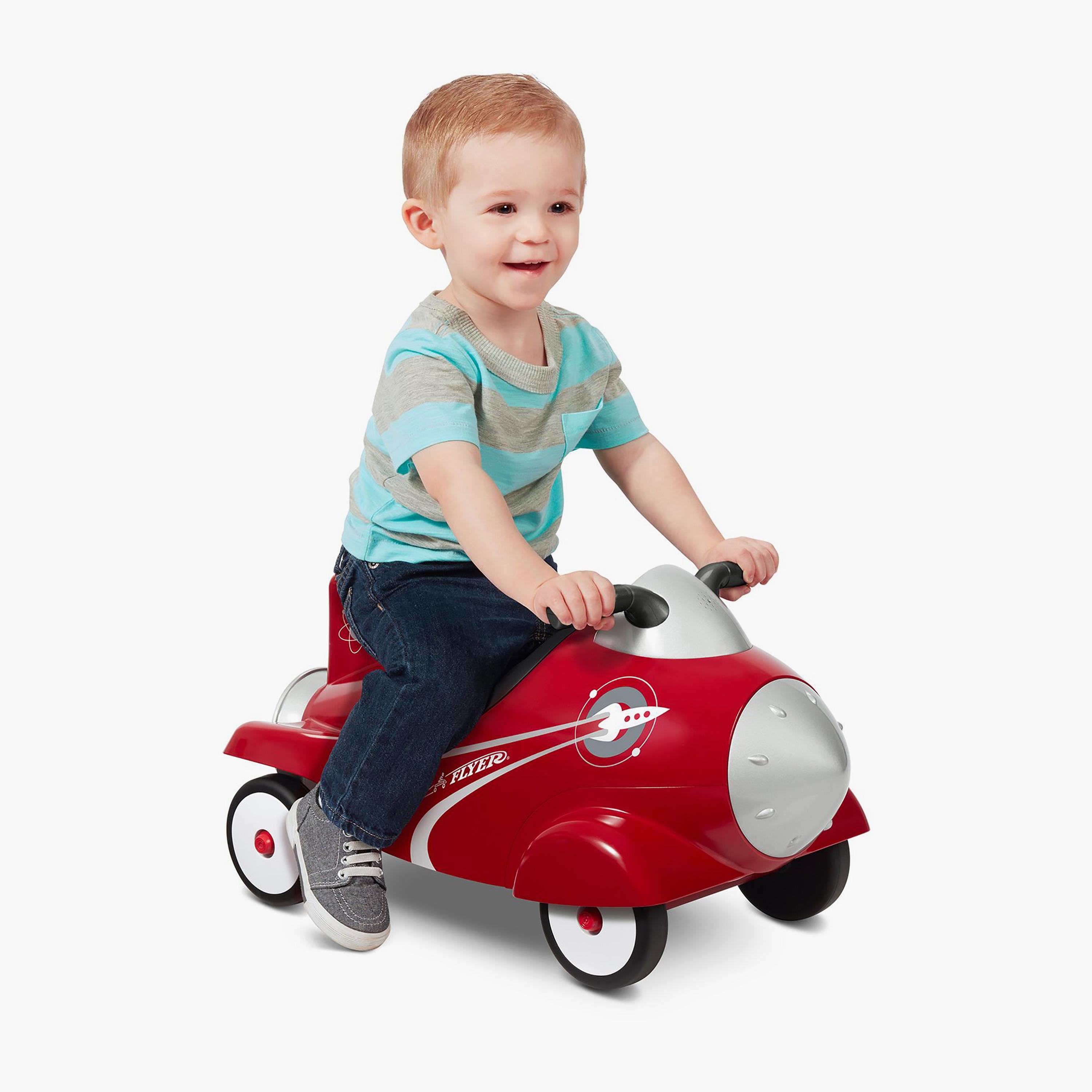 Radio Flyer 4 Wheels Rocket Shaped Ride On-toys-outdoor-bikesandrideons-manualrideons-image-4