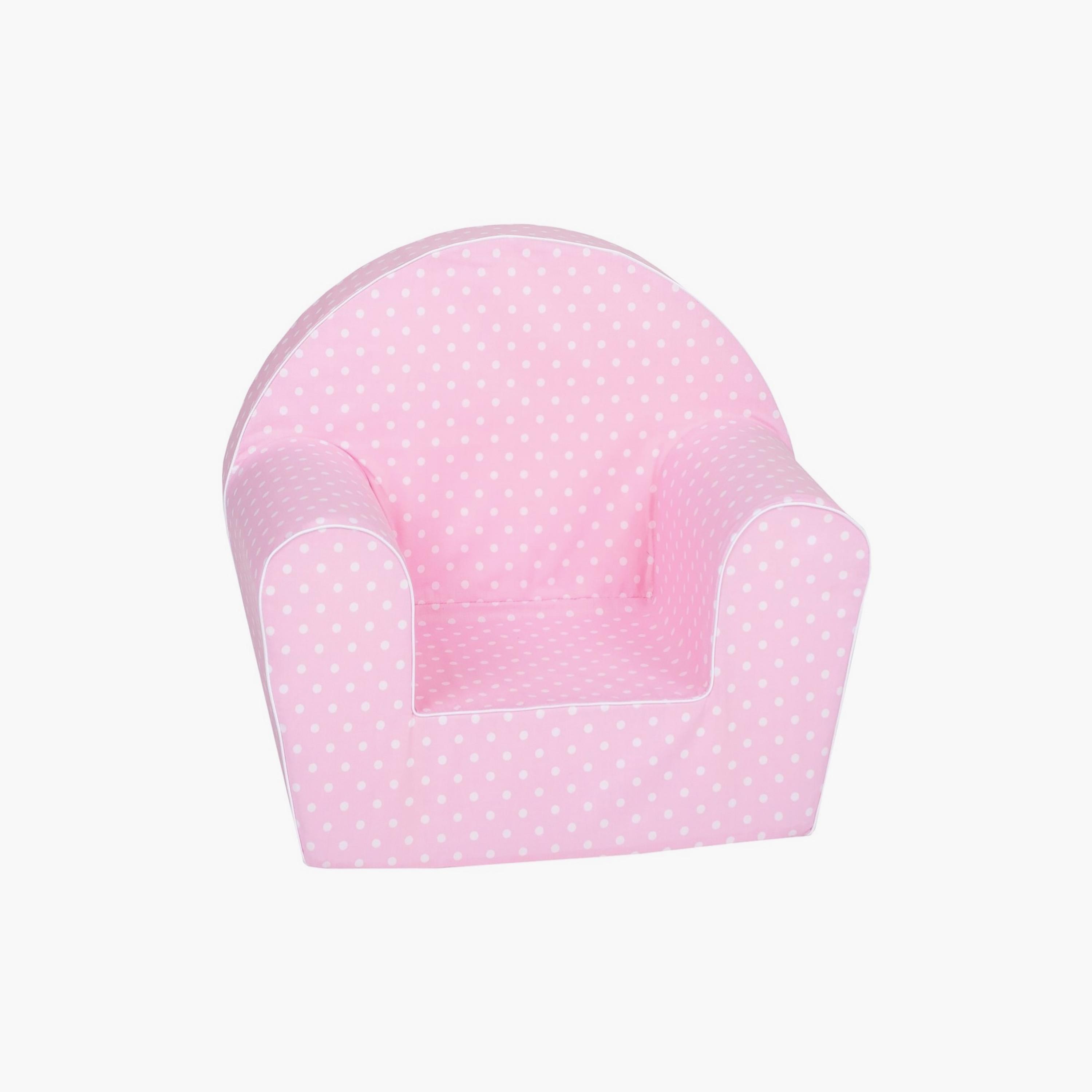 كرسي بذراعين مطبوع بولكا دوتس من ديلسيت - وردي-baby-nursery-furniture-chairsandtables-image-1