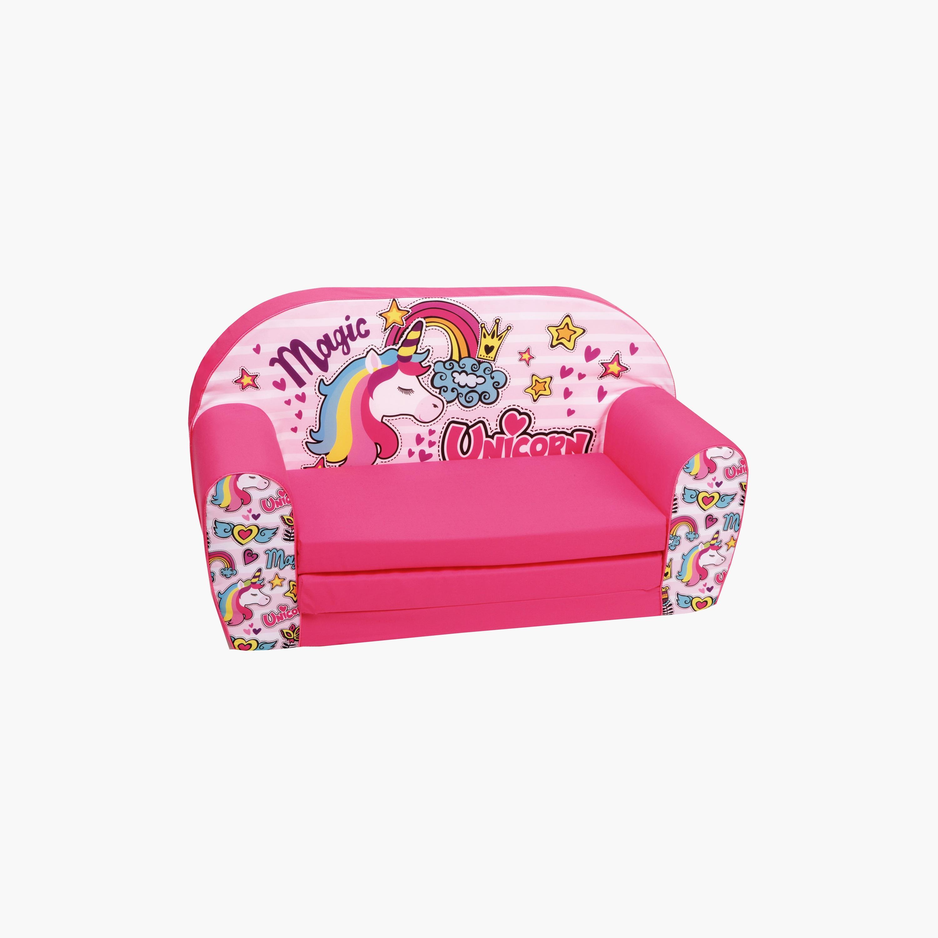 Delsit Printed Sofa Cum Bed - Magic Unicorn-baby-nursery-furniture-chairsandtables-image-1