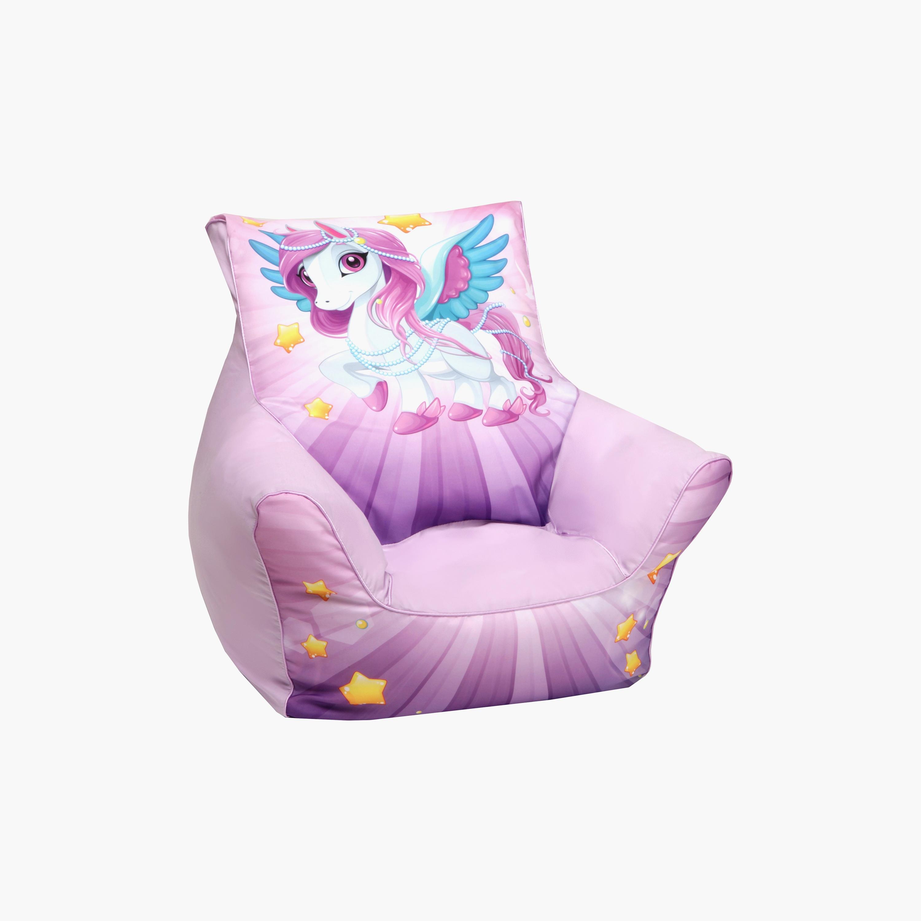 Delsit Printed Bean Chair - Unicorn-baby-nursery-furniture-chairsandtables-image-1