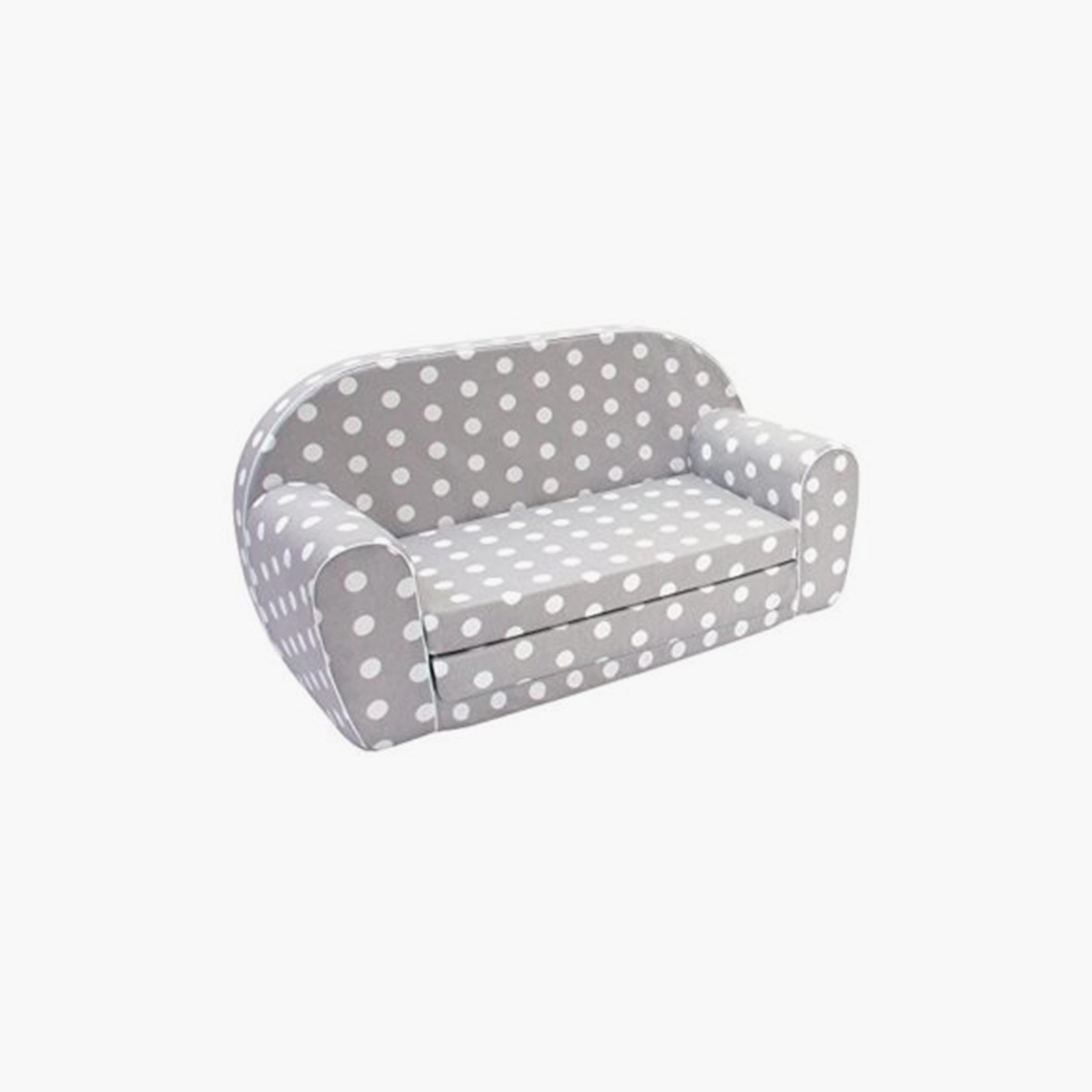 أريكة سرير بطبعة بولكا دوتس من ديلسيت - رمادي-baby-nursery-furniture-chairsandtables-image-1