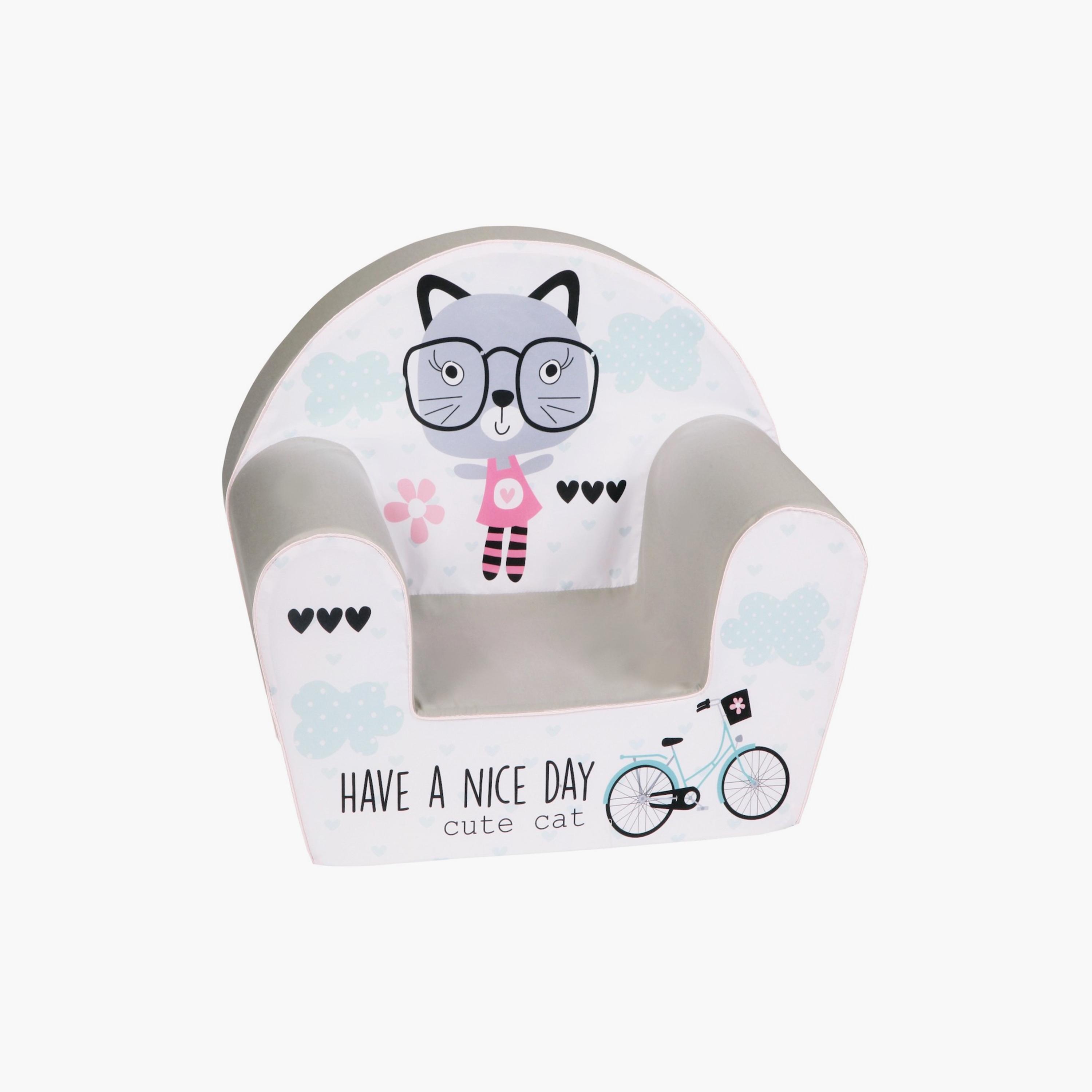 Delsit Printed Arm Chair - Have A Nice Day-baby-nursery-furniture-chairsandtables-image-1