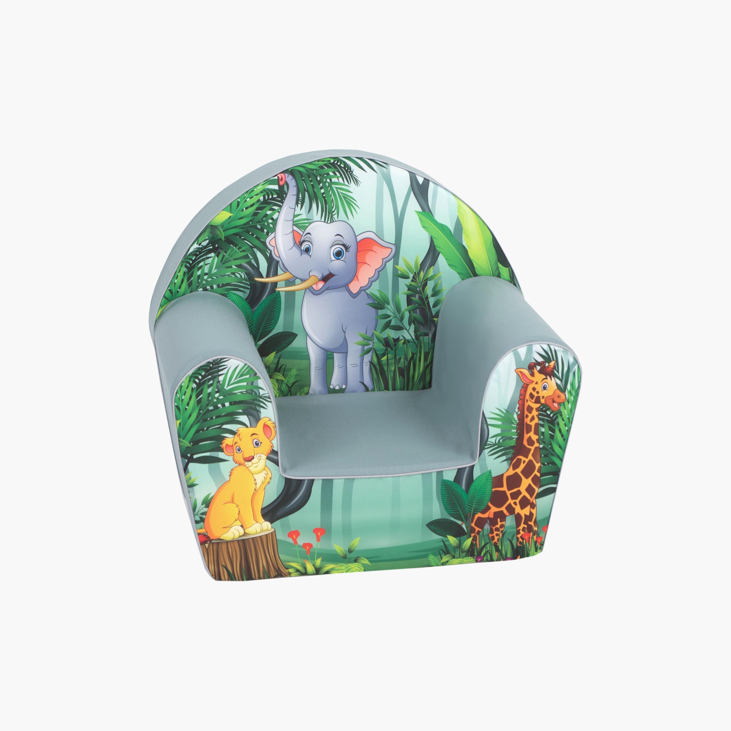 Delsit Printed Arm Chair - Elephant Trellis-baby-nursery-furniture-chairsandtables-image-1