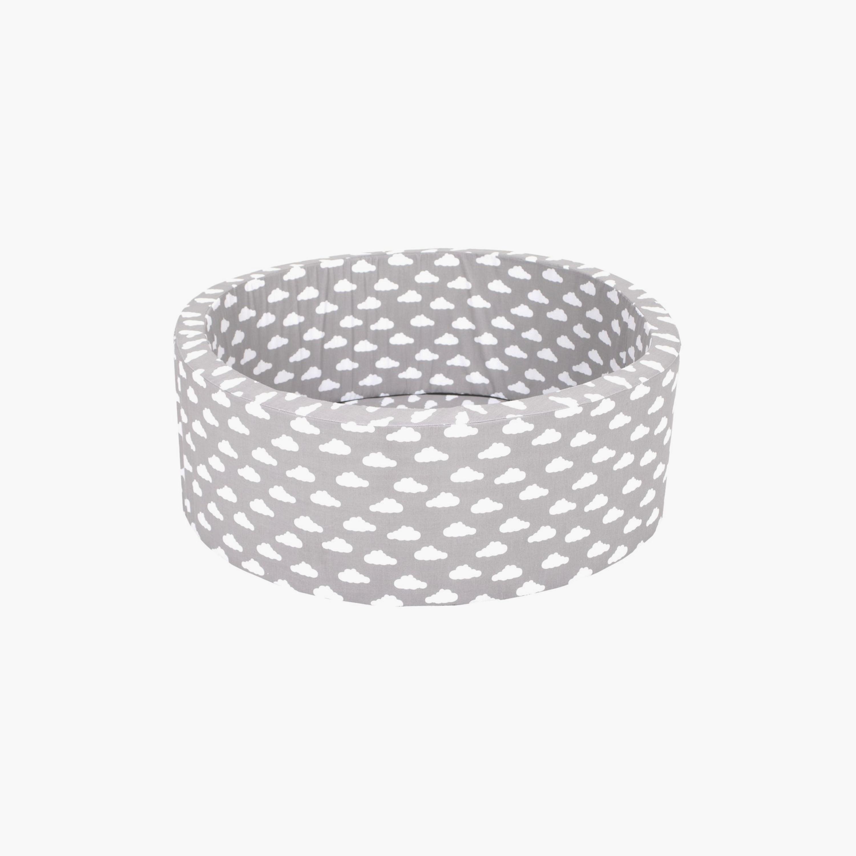 Delsit Clouds Printed Dry Pool with Balls - Grey & White-toys-outdoor-poolandbeach-pools-image-1