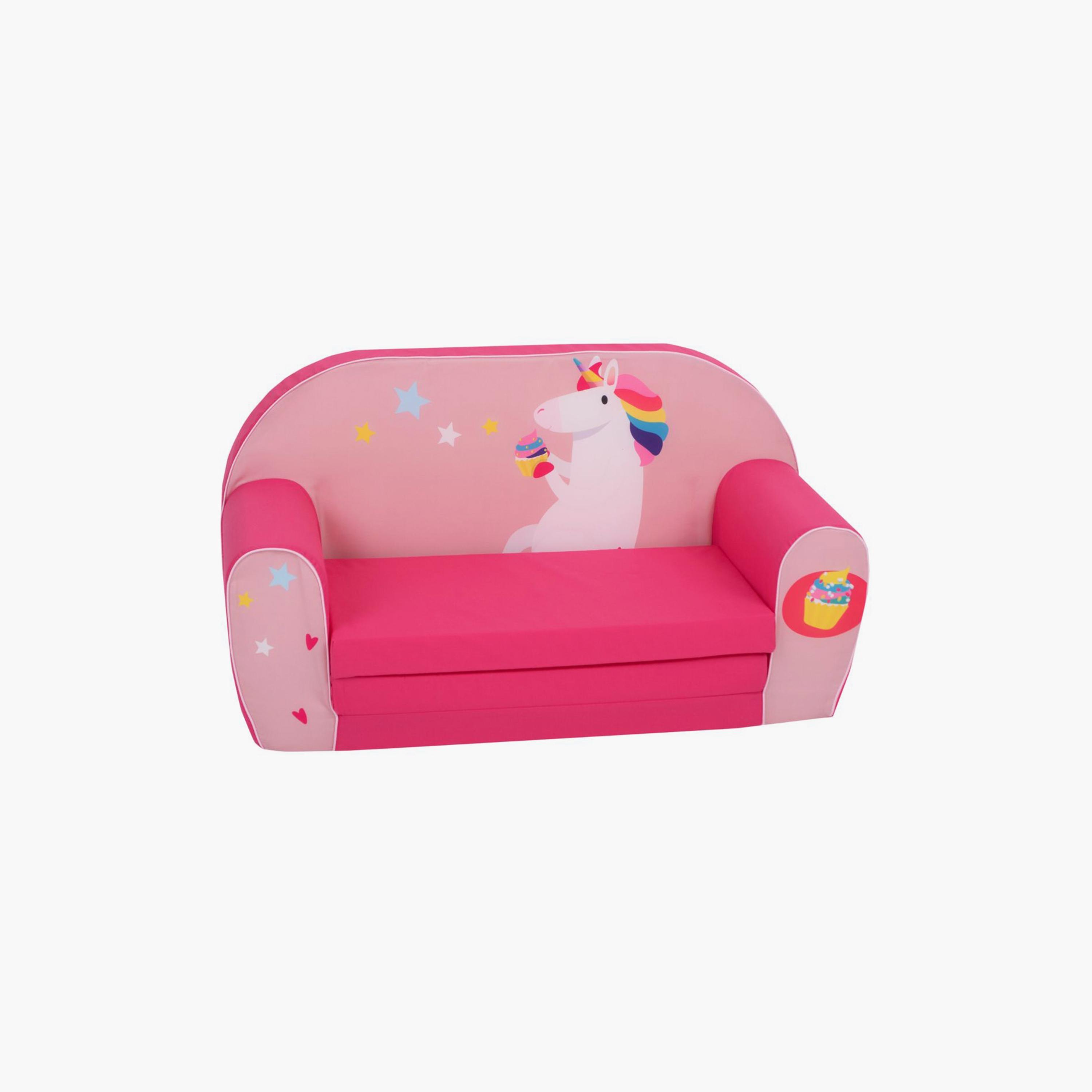 Delsit Printed Sofa Cum Bed - Unicorn Muffin-baby-nursery-furniture-chairsandtables-image-1