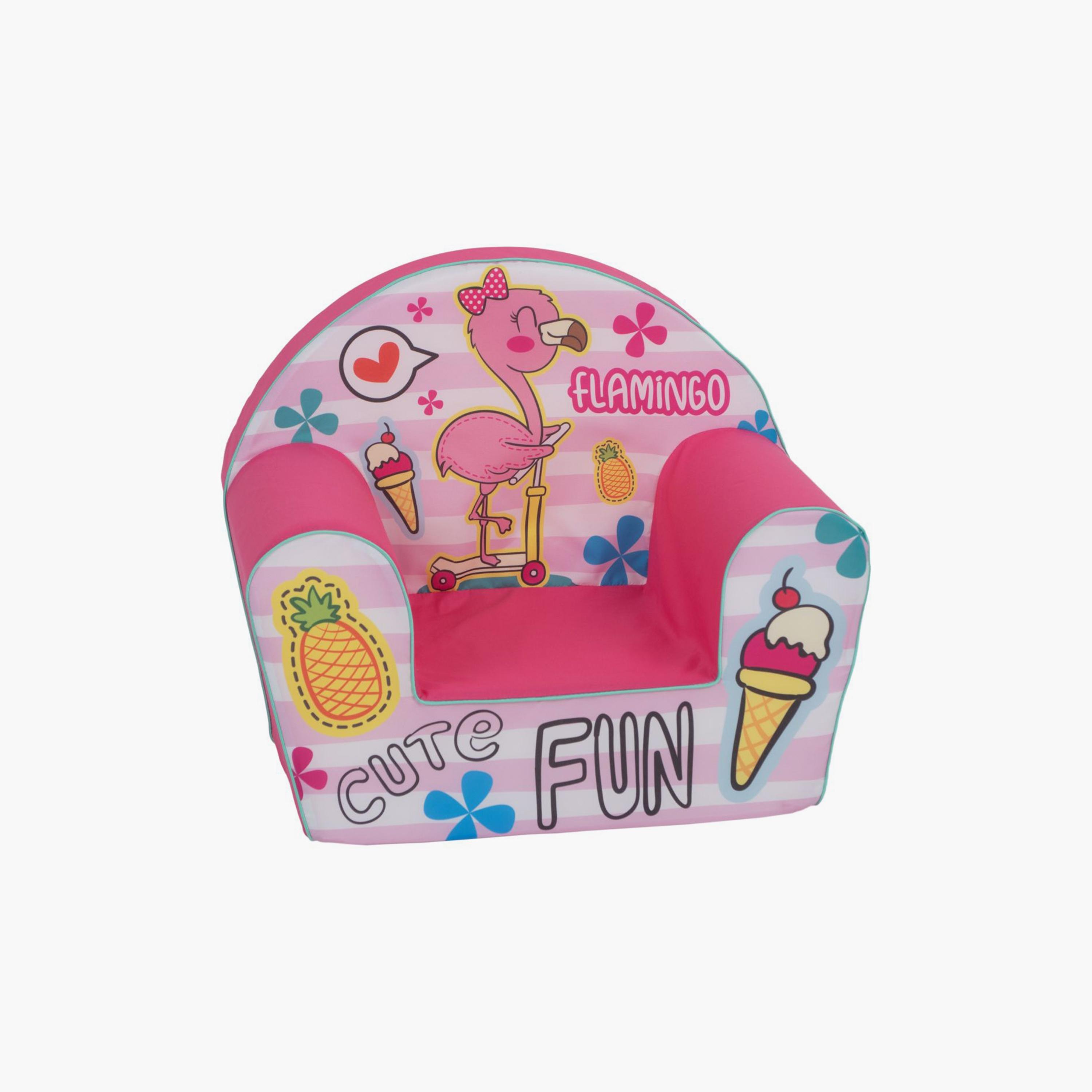 Delsit Printed Arm Chair - Flamingo Cute Fun-baby-nursery-furniture-chairsandtables-image-1