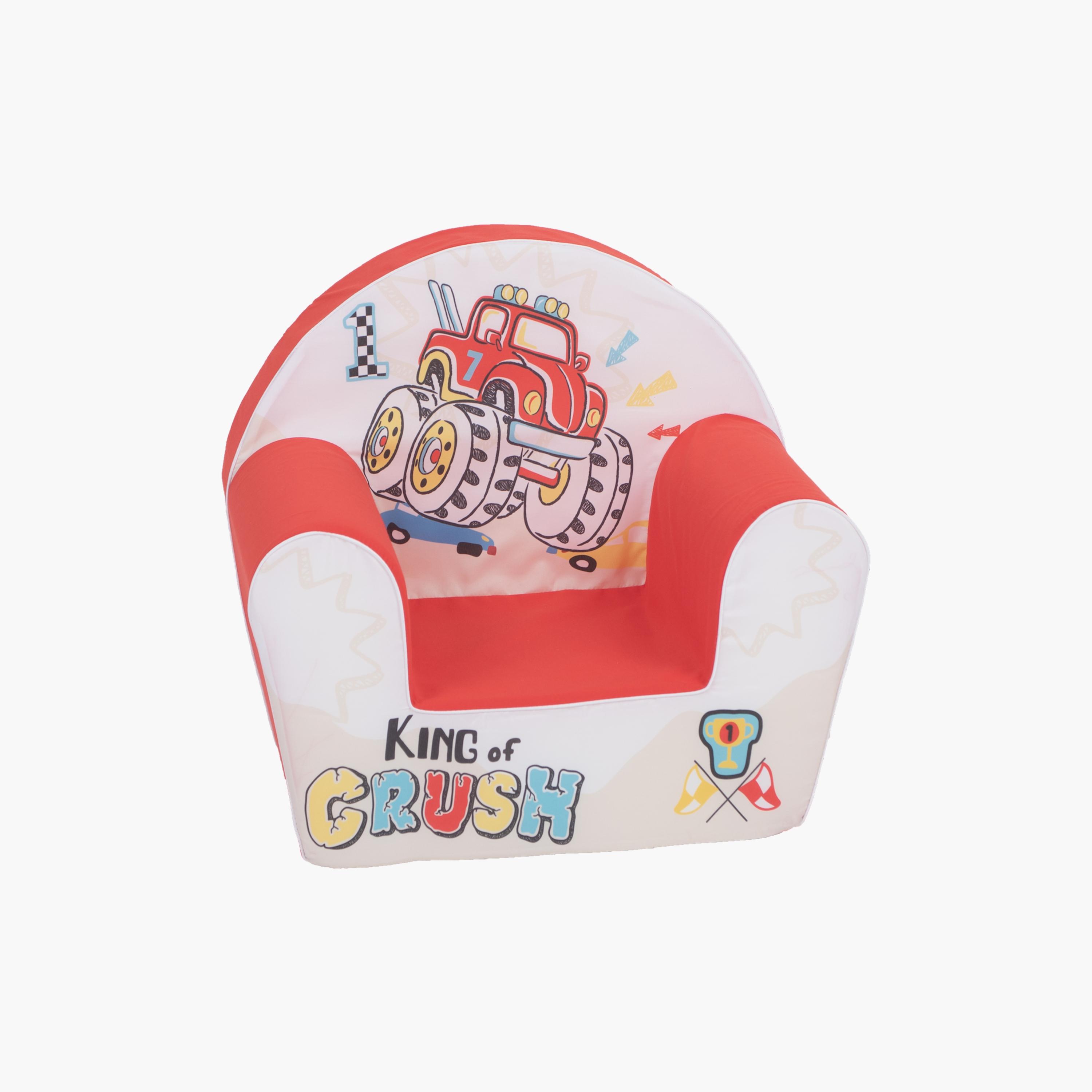 Delsit Printed Arm Chair - King of the Crush - Red-baby-nursery-furniture-chairsandtables-image-1