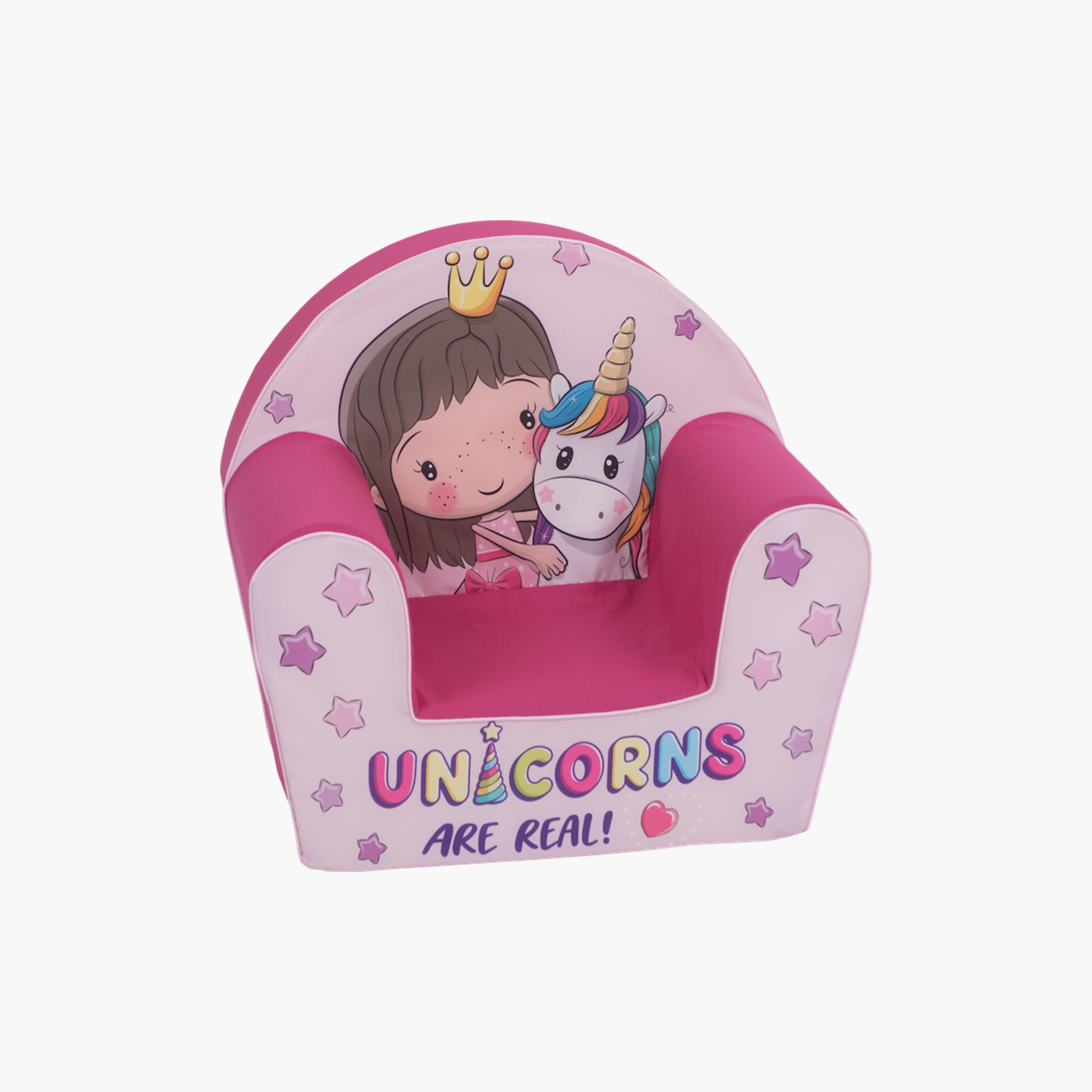 Delsit Printed Arm Chair - Unicorn are Real-baby-nursery-furniture-chairsandtables-image-1