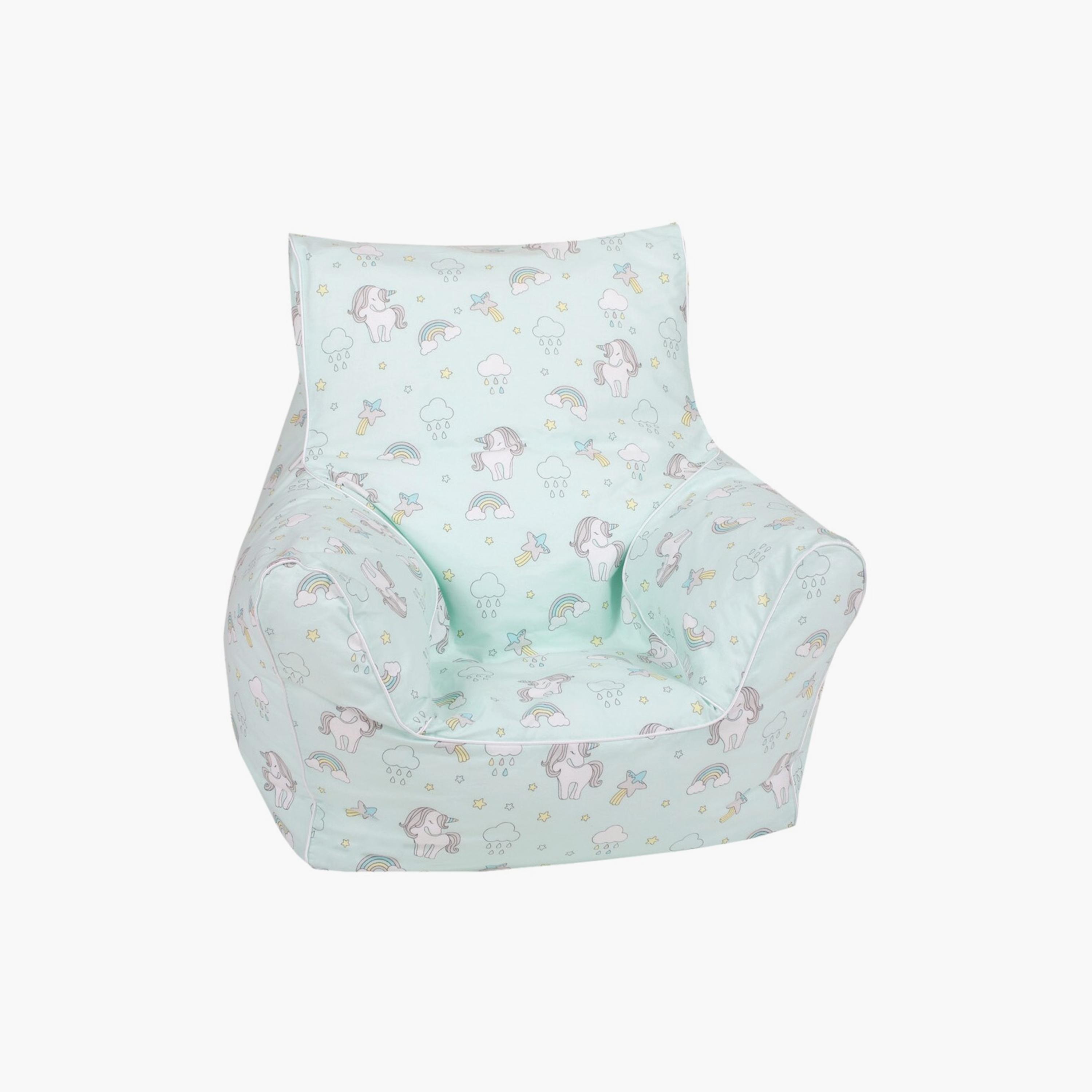 Delsit Printed Bean Chair - Unicorn-baby-nursery-furniture-chairsandtables-image-1