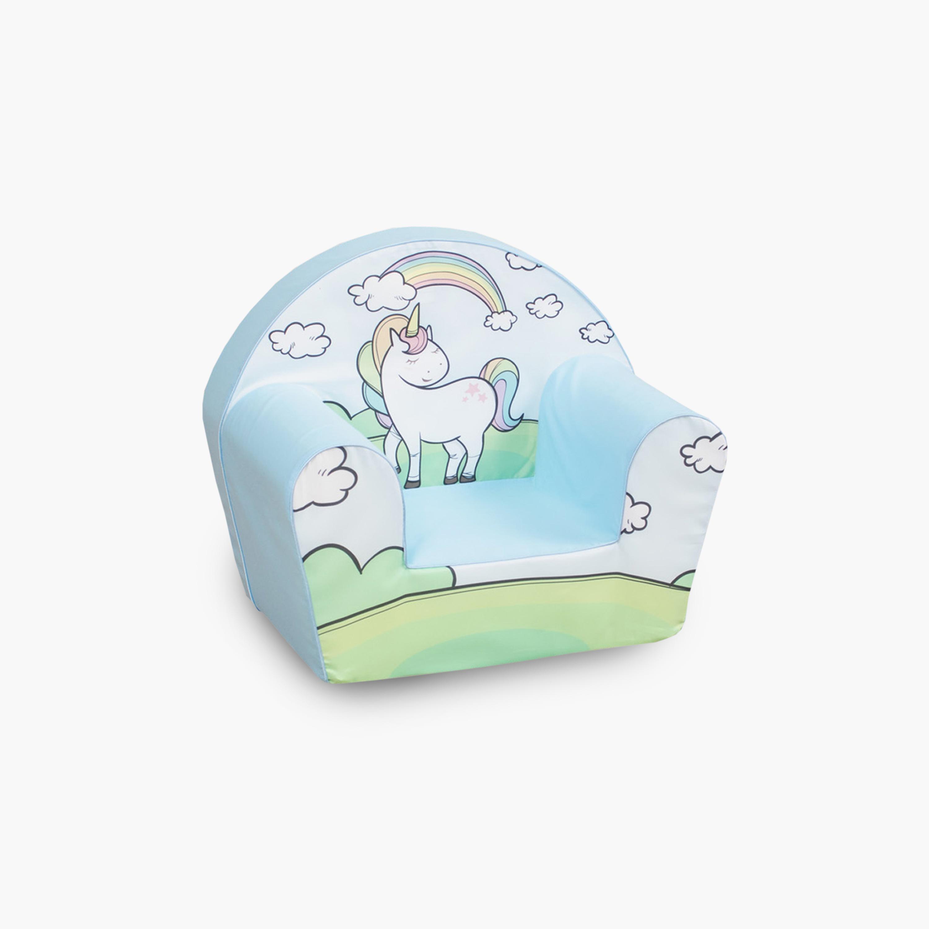 Delsit Printed Arm Chair - Unicorn on Meadow-baby-nursery-furniture-chairsandtables-image-1