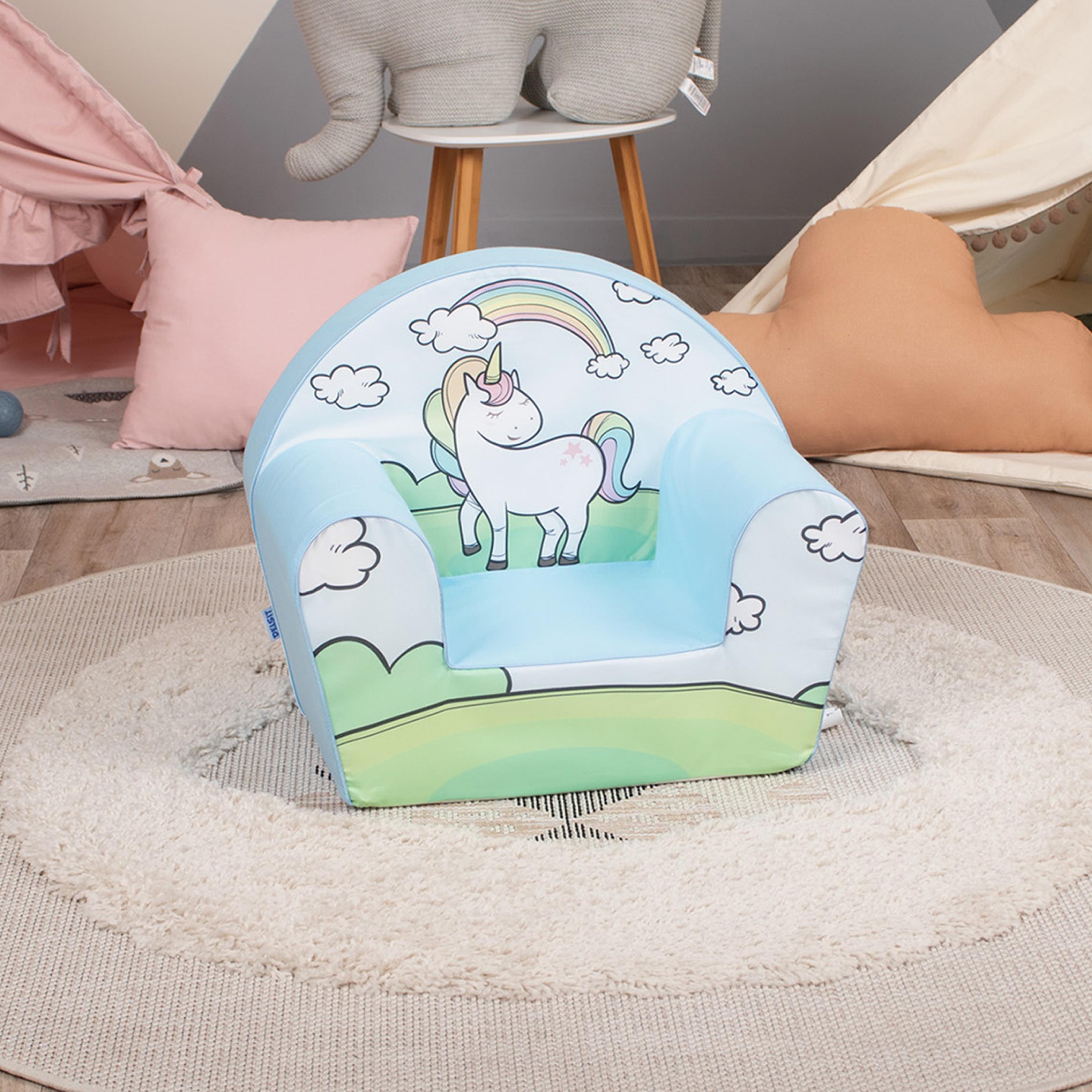Delsit Printed Arm Chair - Unicorn on Meadow-baby-nursery-furniture-chairsandtables-image-3