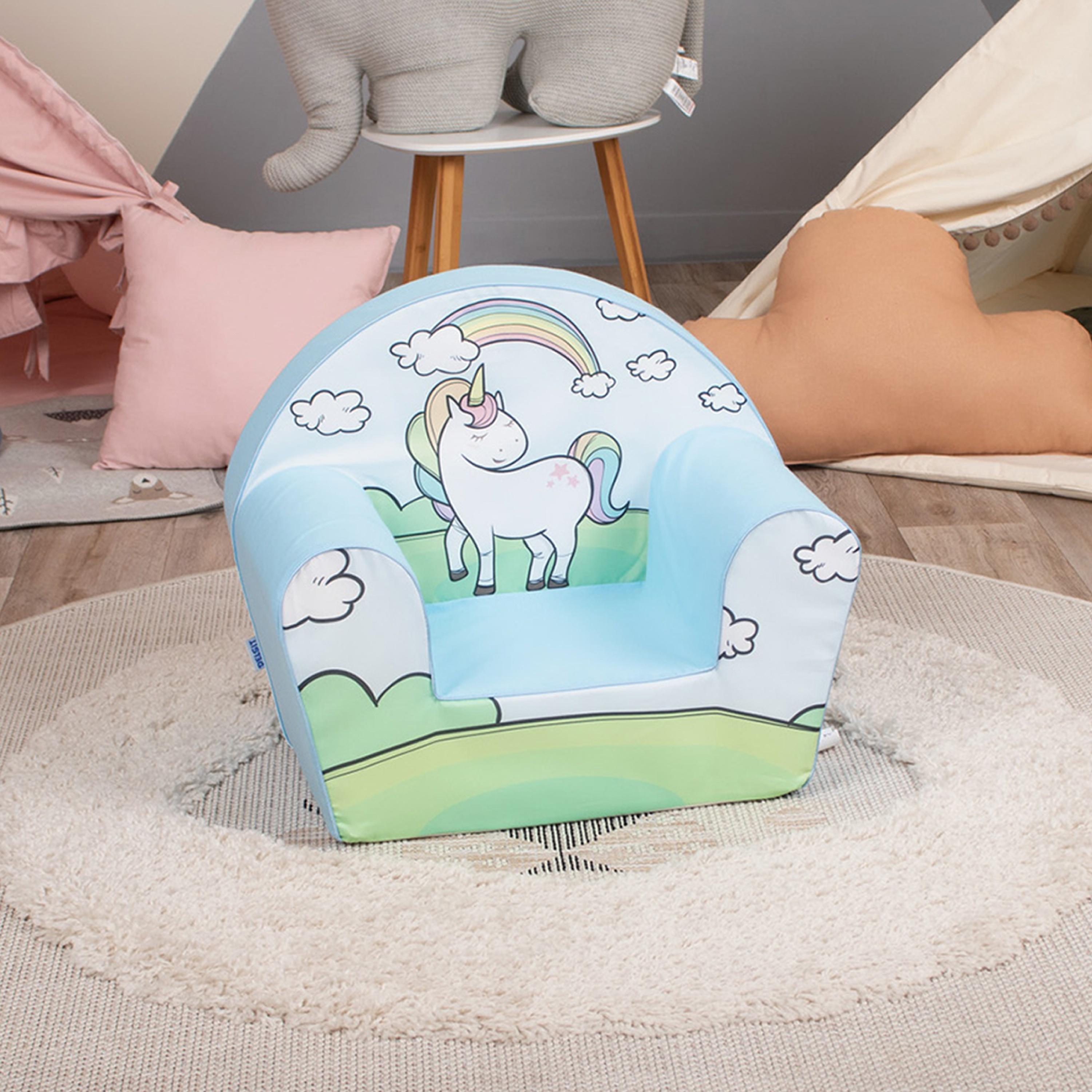 Delsit Printed Arm Chair - Unicorn on Meadow-baby-nursery-furniture-chairsandtables-image-4