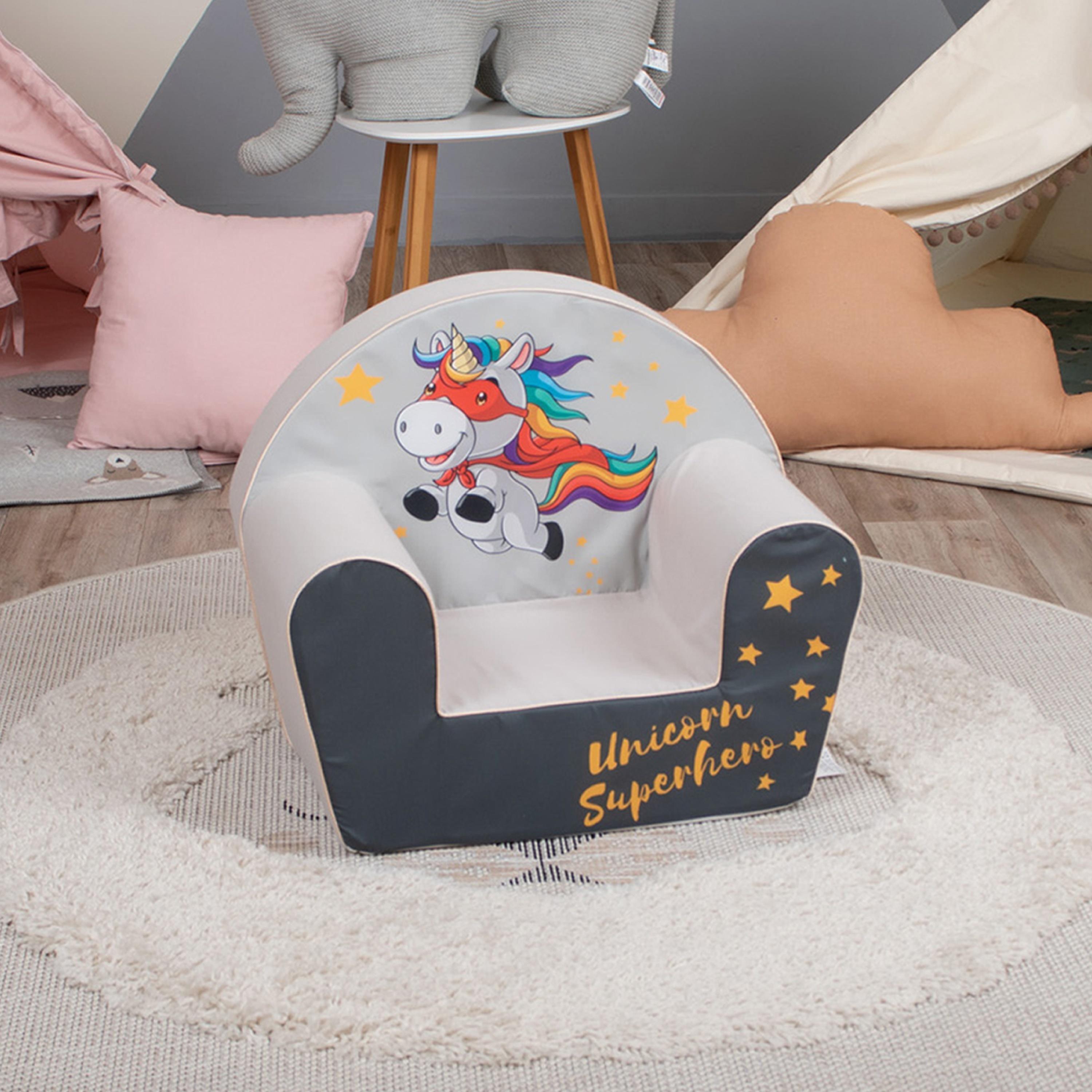 Delsit Printed Arm Chair - Unicorn Super Hero-baby-nursery-furniture-chairsandtables-image-3