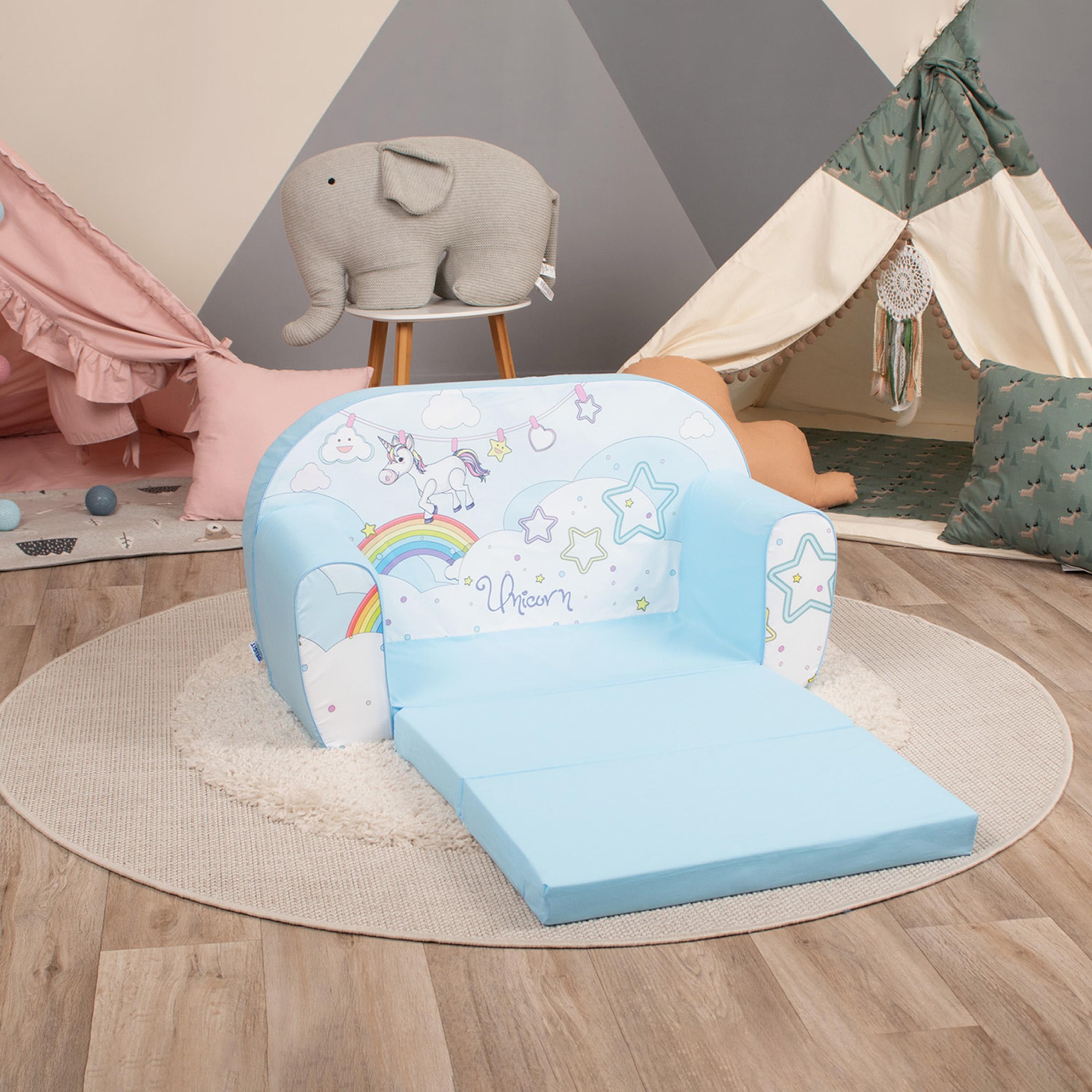 Delsit Printed Sofa Cum Bed - Unicorn / Rainbow-baby-nursery-furniture-chairsandtables-image-4