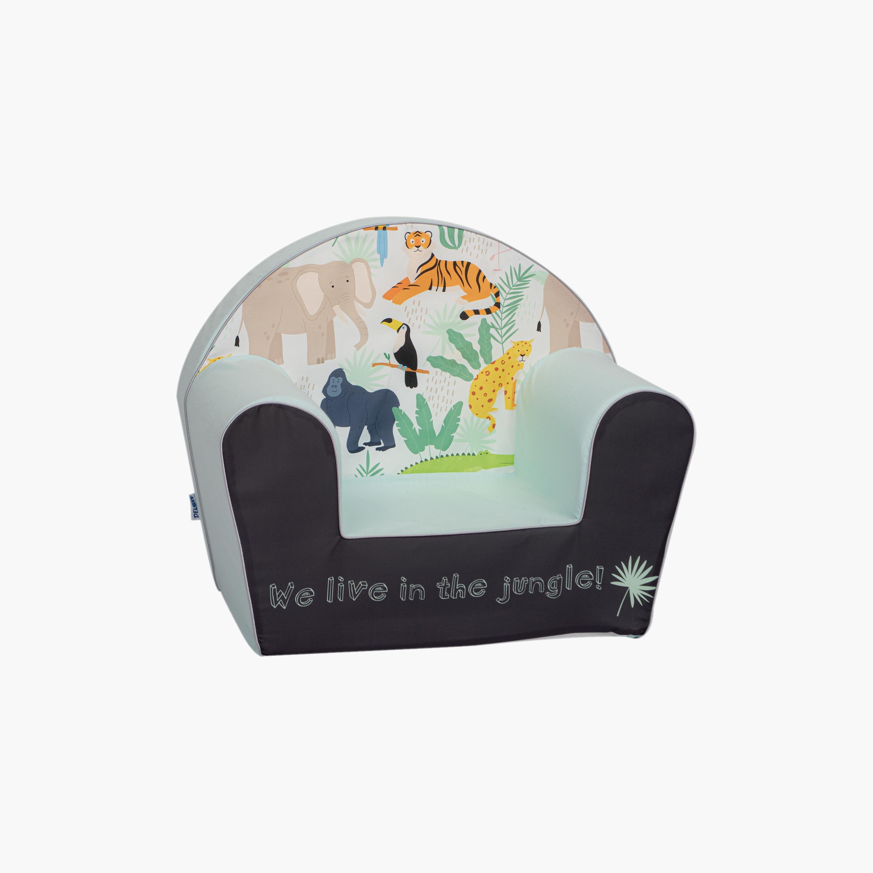 كرسي بذراعين مطبوع من ديلسيت - جانجل أون سيلادون-baby-nursery-furniture-chairsandtables-image-1